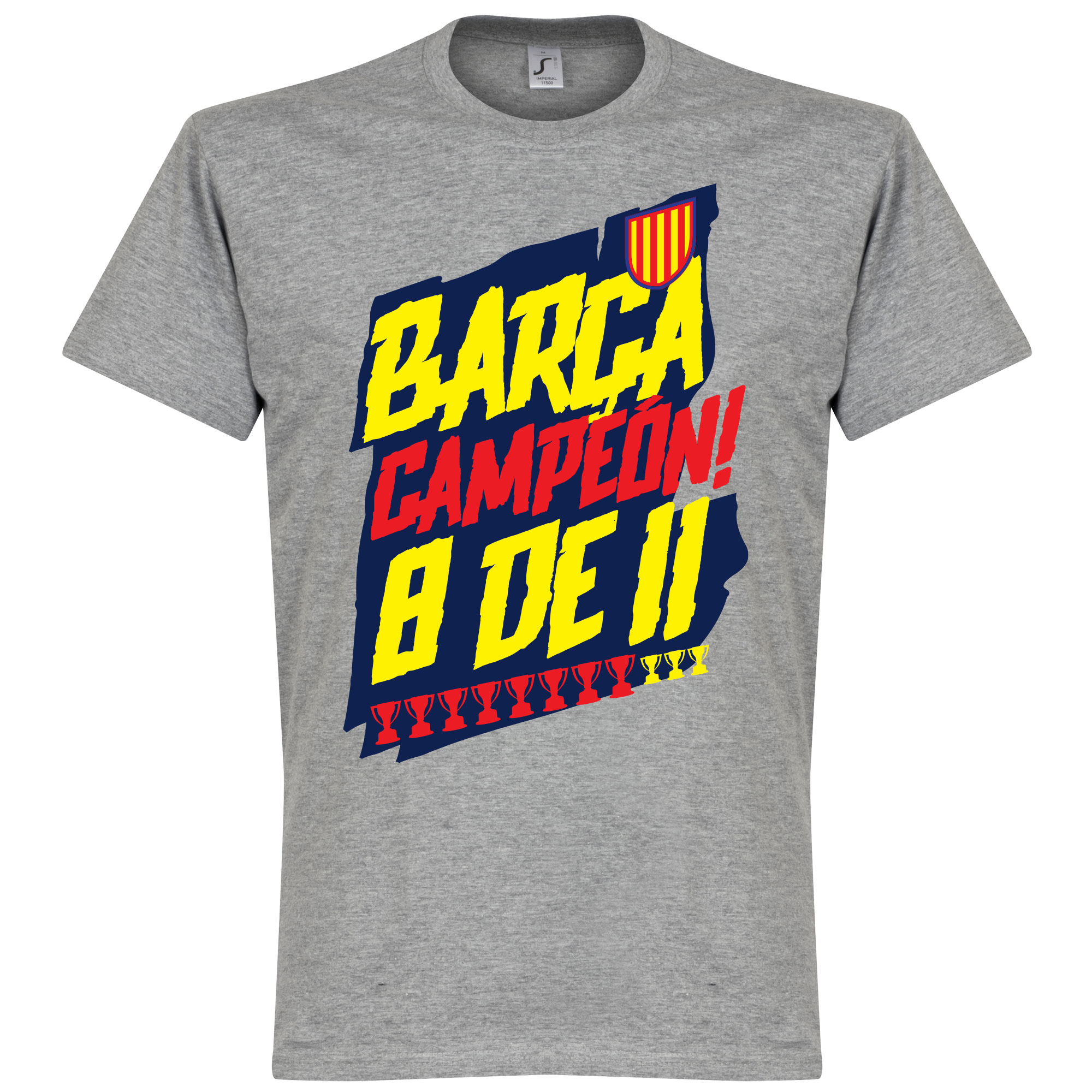 Retake Barcelona Campion 8 De 11 T Shirt Grijs retake kopen in de aanbieding