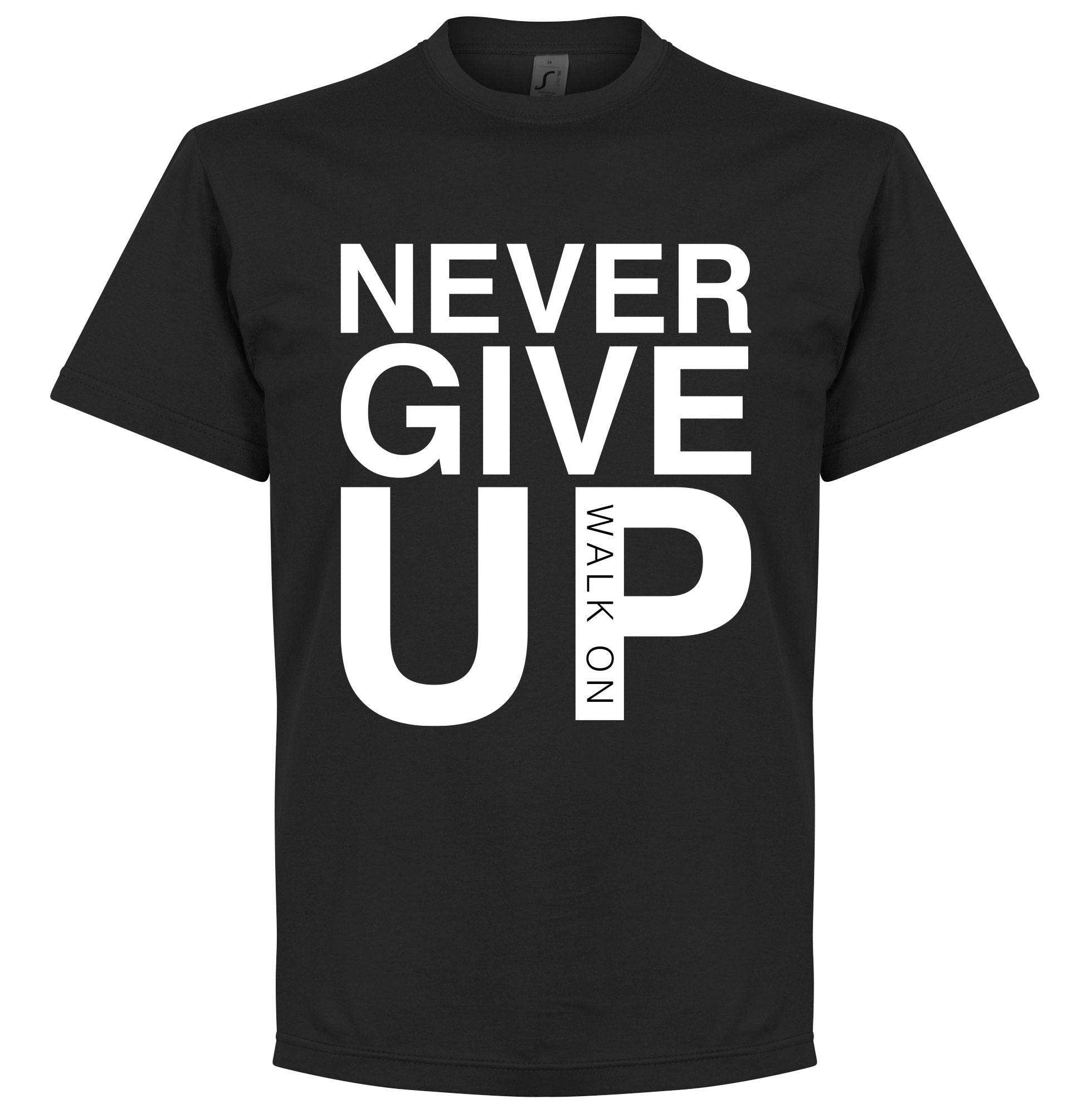 Never Give Up Liverpool T-shirt - Zwart - XXL