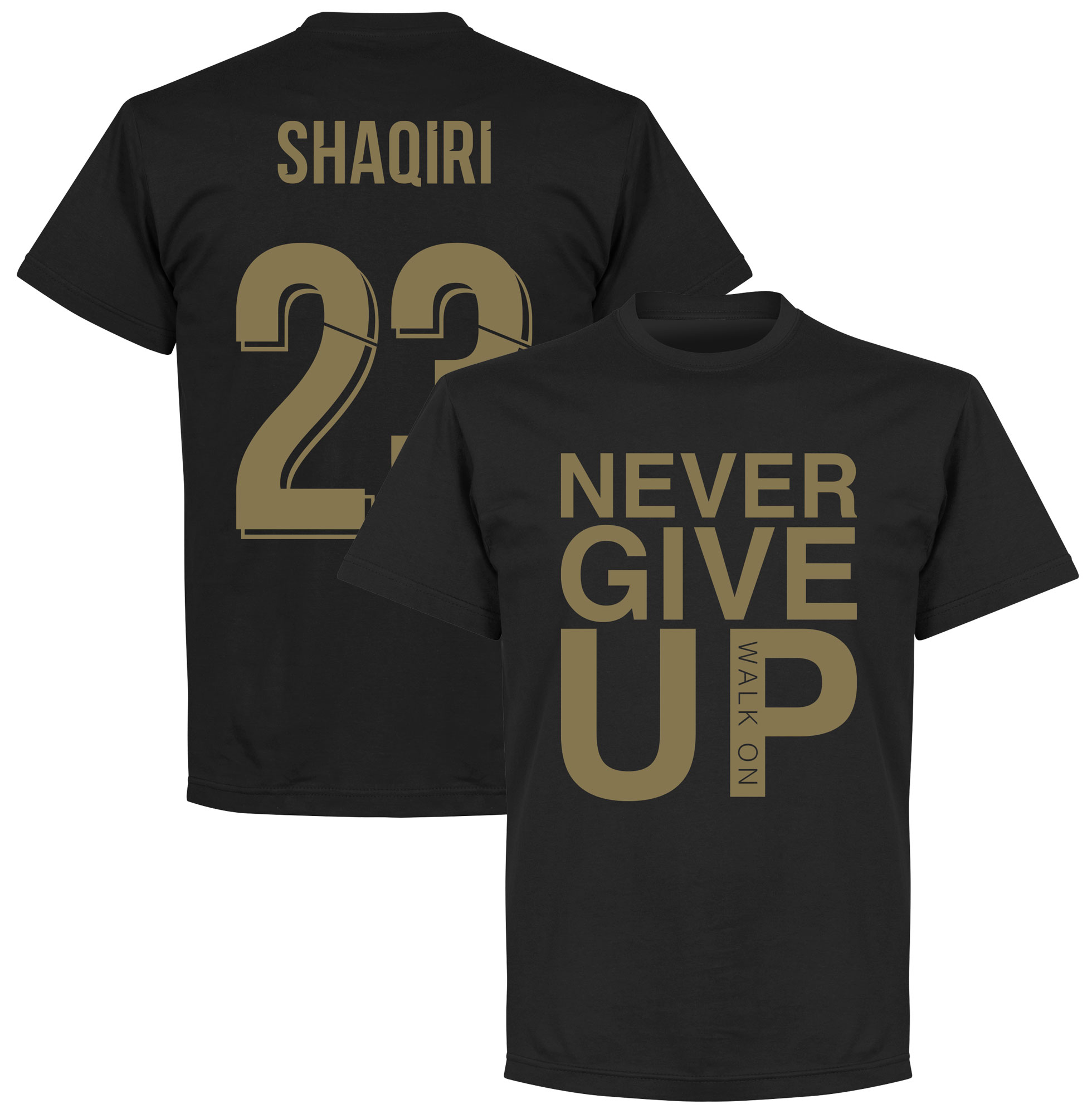 Retake Never Give Up Liverpool Shaqiri 23 T Shirt Zwart Goud retake kopen in de aanbieding Retake Never Give Up Liverpool Shaqiri 23 T Shirt Zwart Goud retake kopen in de aanbieding
