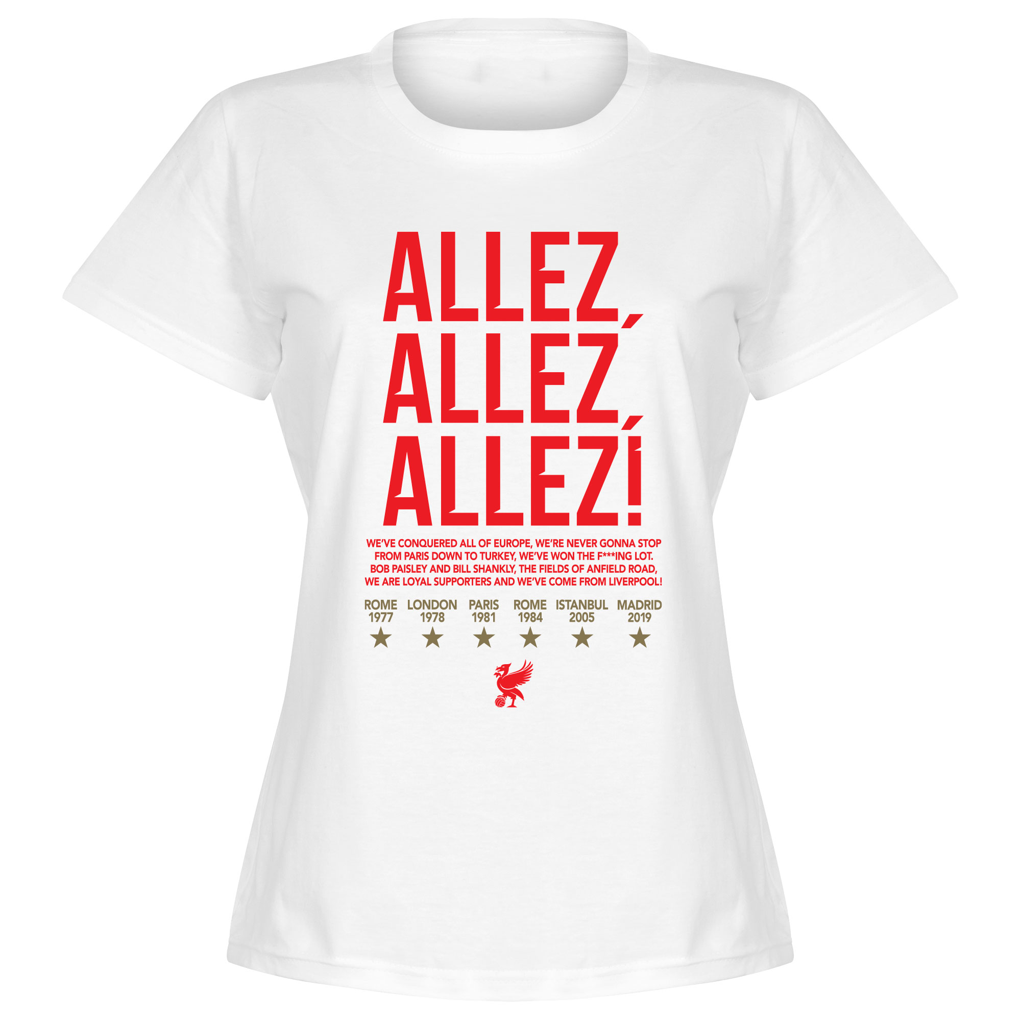Retake Liverpool Allez T Shirt Wit Dames retake kopen in de aanbieding