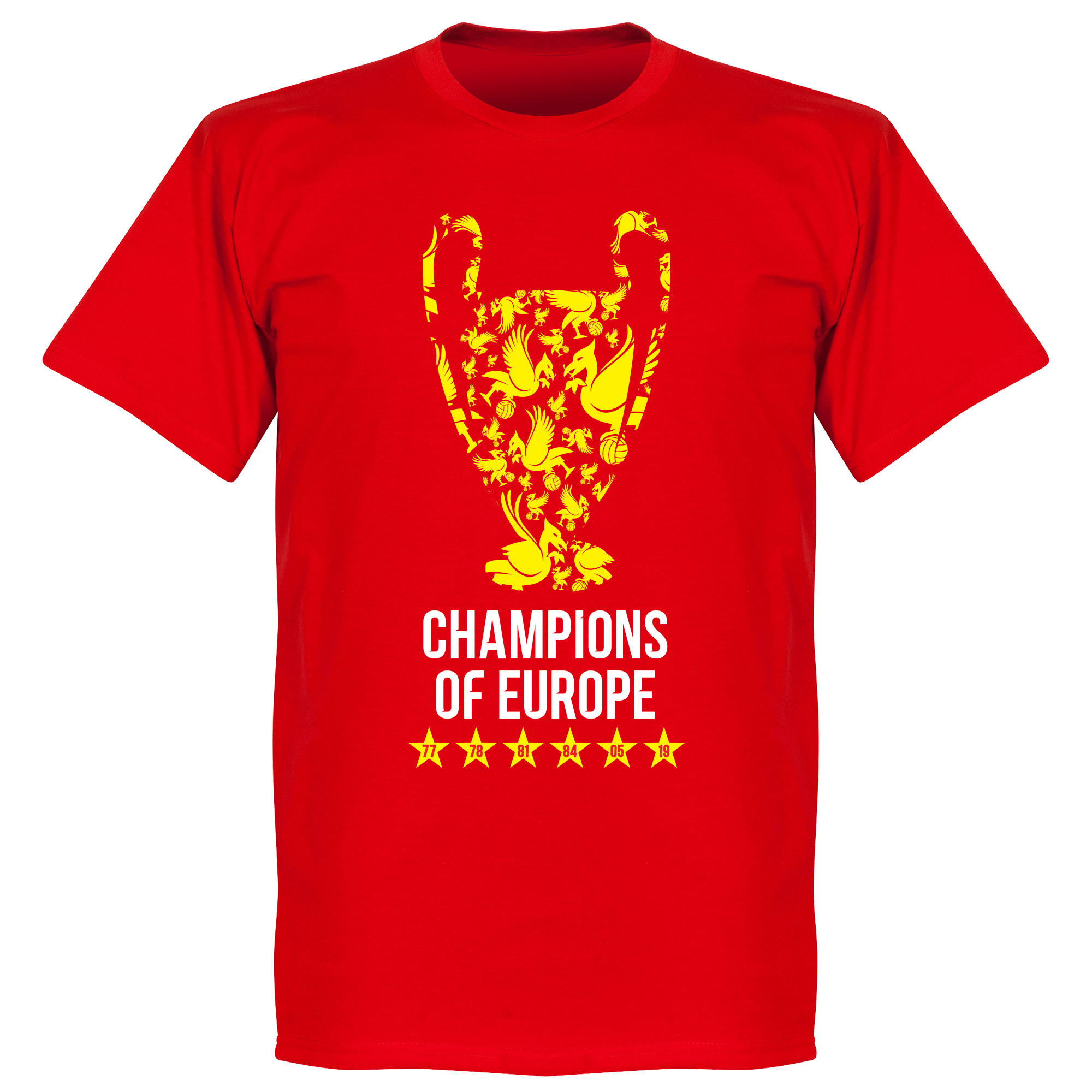 Retake Liverpool Champions League 2019 Trophy T Shirt Rood retake kopen in de aanbieding