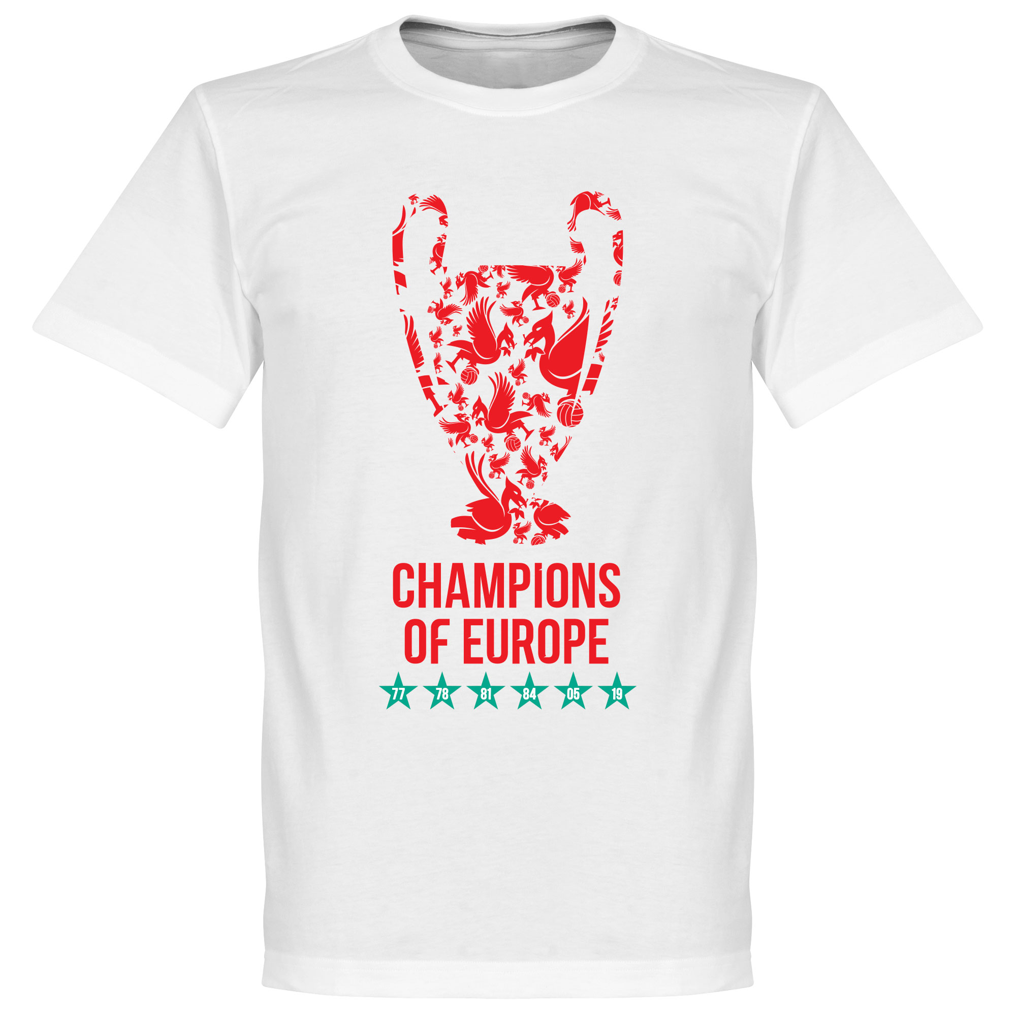Retake Liverpool Champions League 2019 Trophy T Shirt Wit Kinderen retake kopen in de aanbieding