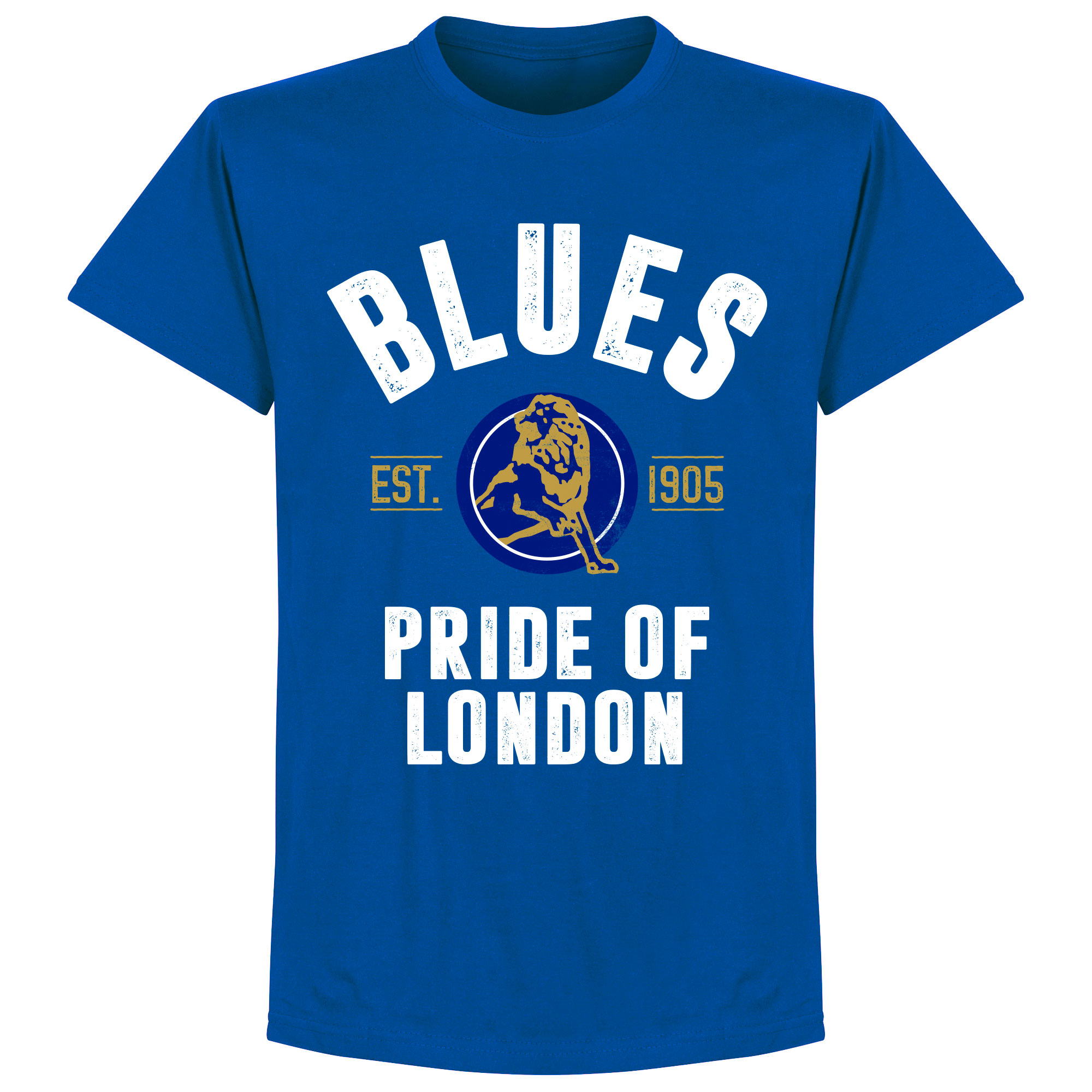 Retake Chelsea Established T Shirt Blauw retake kopen in de aanbieding