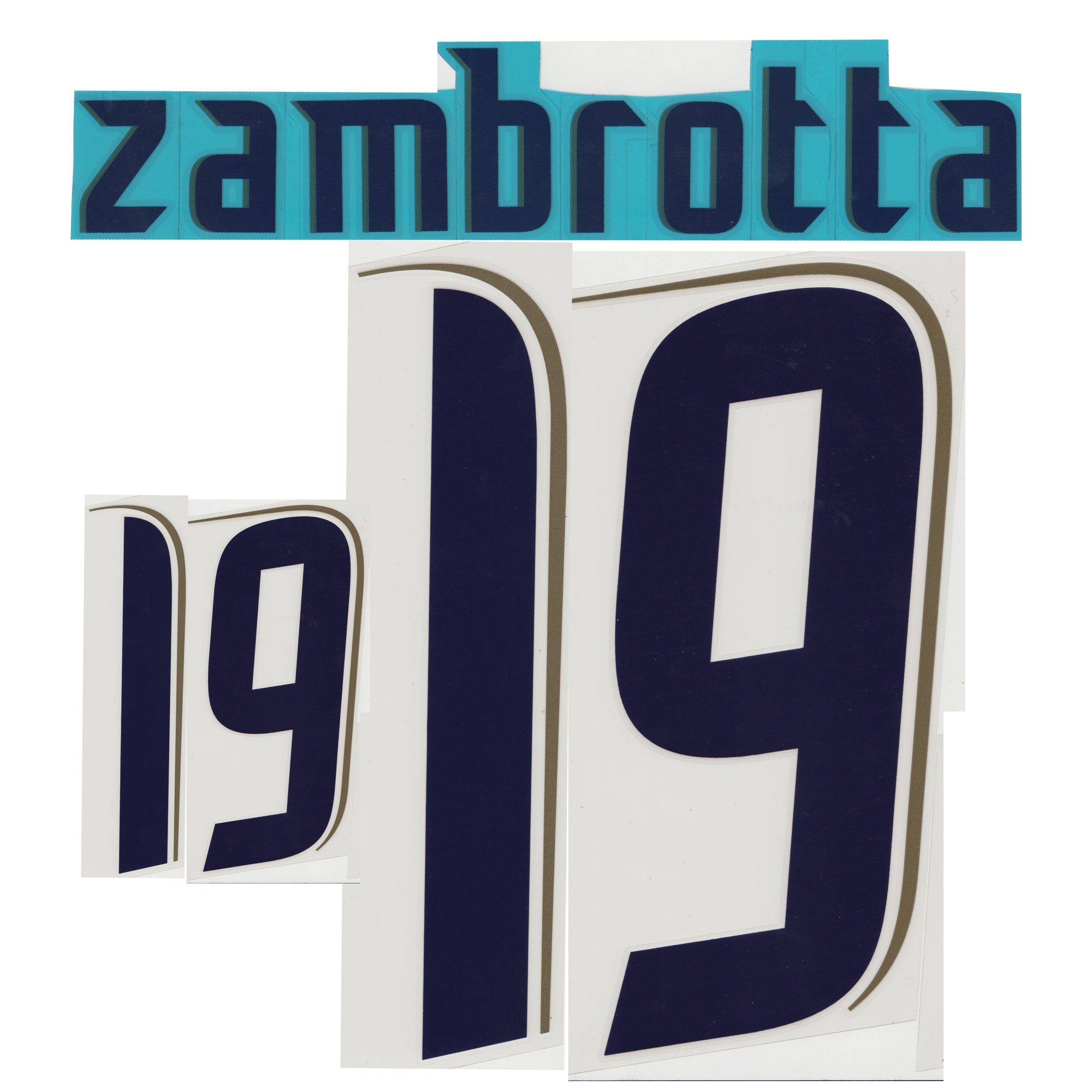 Italië Shirt Uit 2006-2007 Official Printing Zambrotta 19