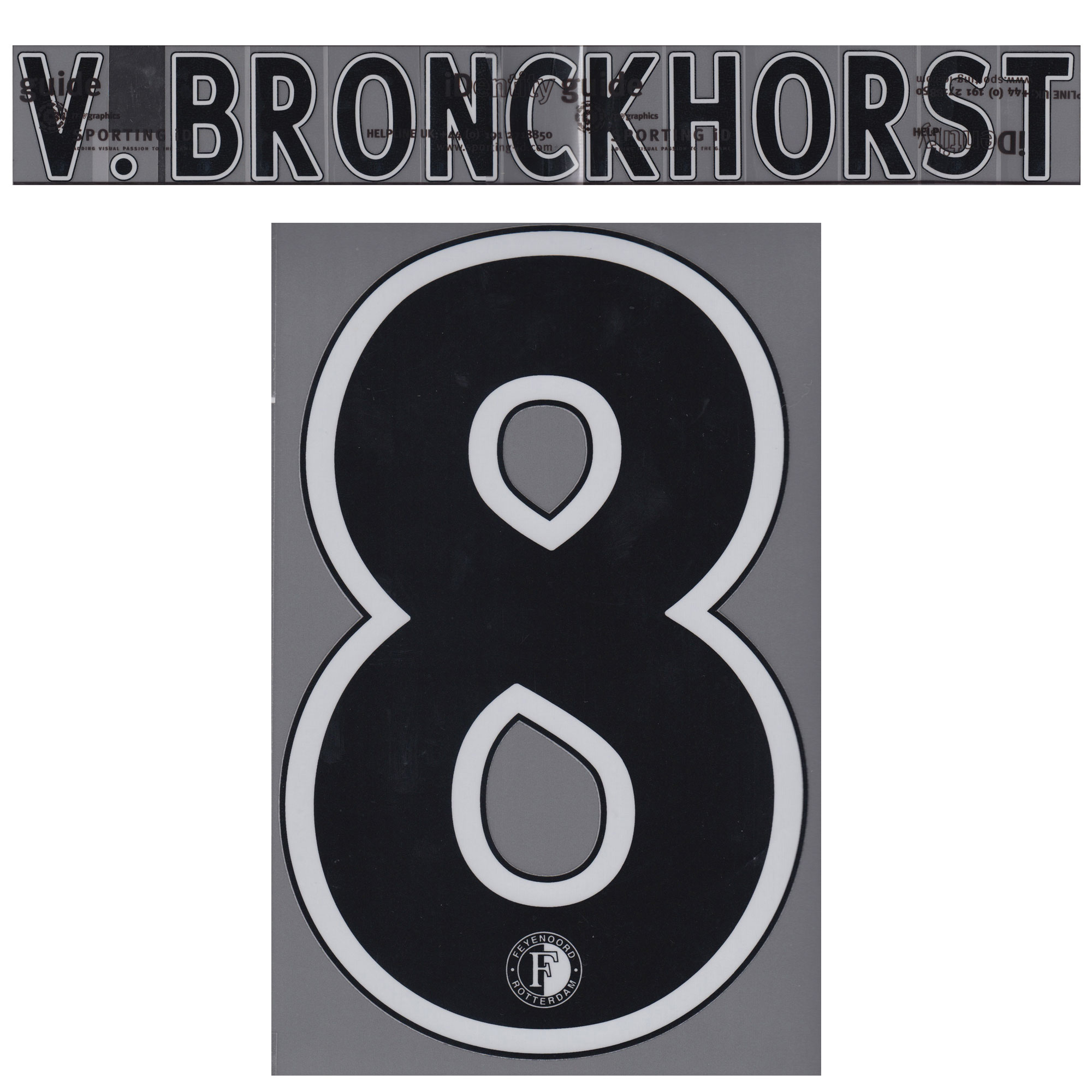V. Bronckhorst 8 (Feyenoord Bedrukking 2007-2008)