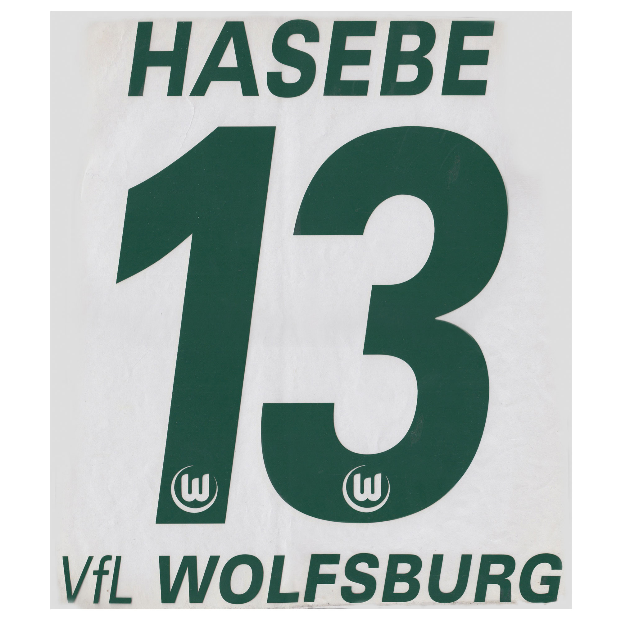 Hasebe 13 (VFL Wolfsburg Bedrukking 2010-2011)