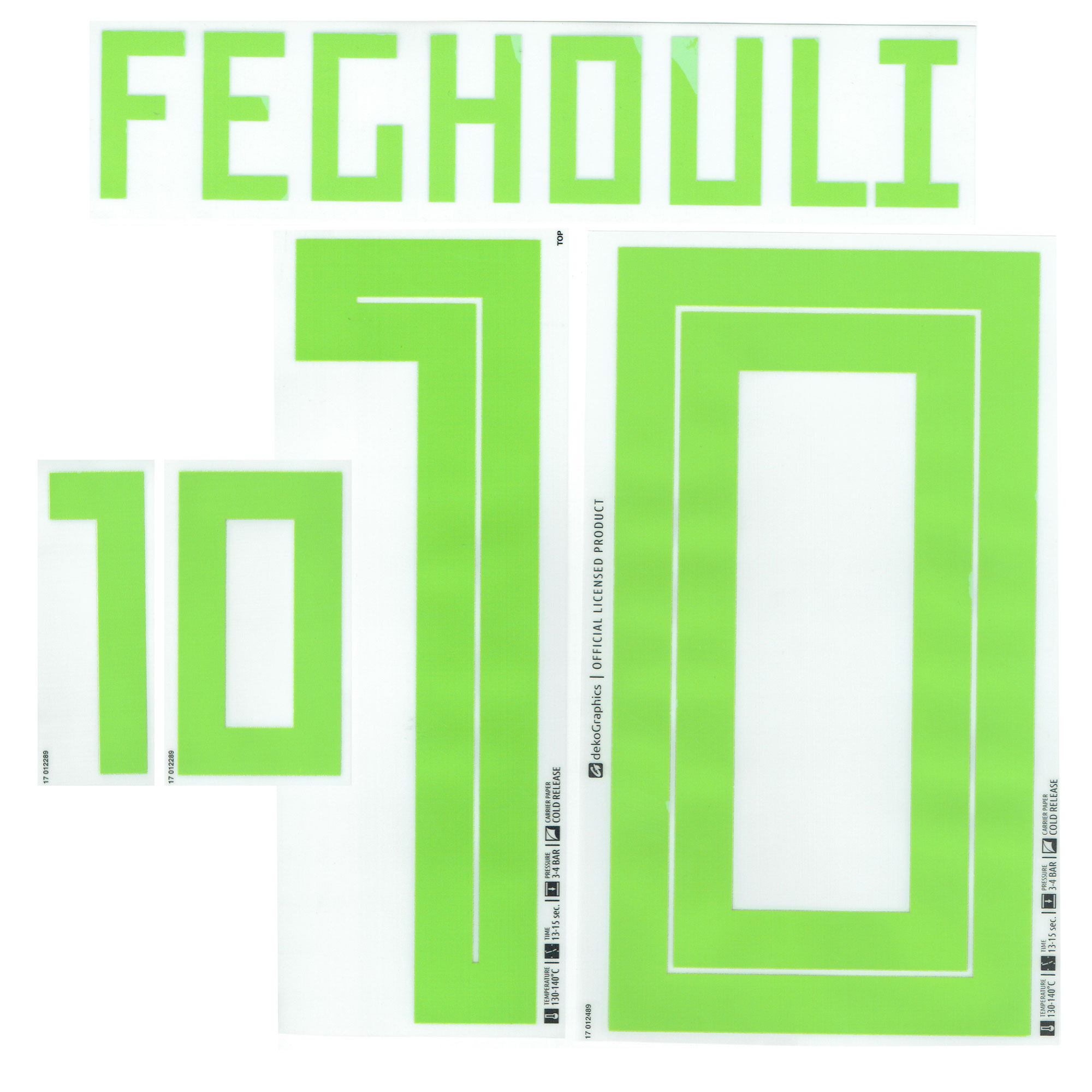 Dekographics Feghouli 10 Algerije Bedrukking Set 2018 2019 dekographics kopen in de aanbieding