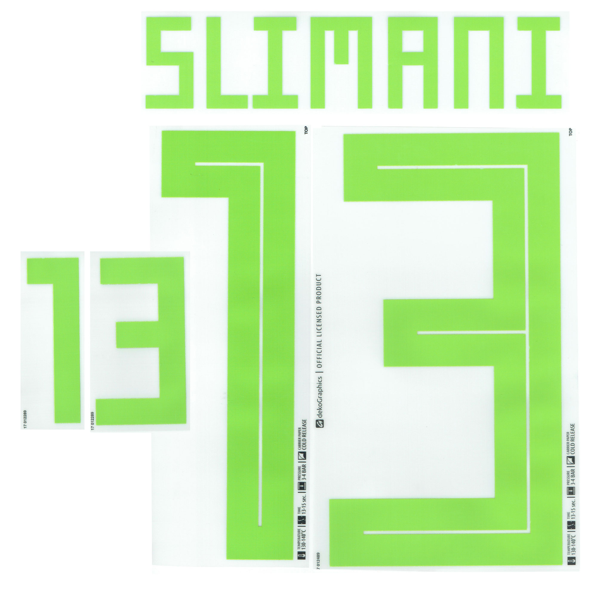 Dekographics Slimani 13 Algerije Bedrukking Set Thuisshirt 2018 2019 dekographics kopen in de aanbieding