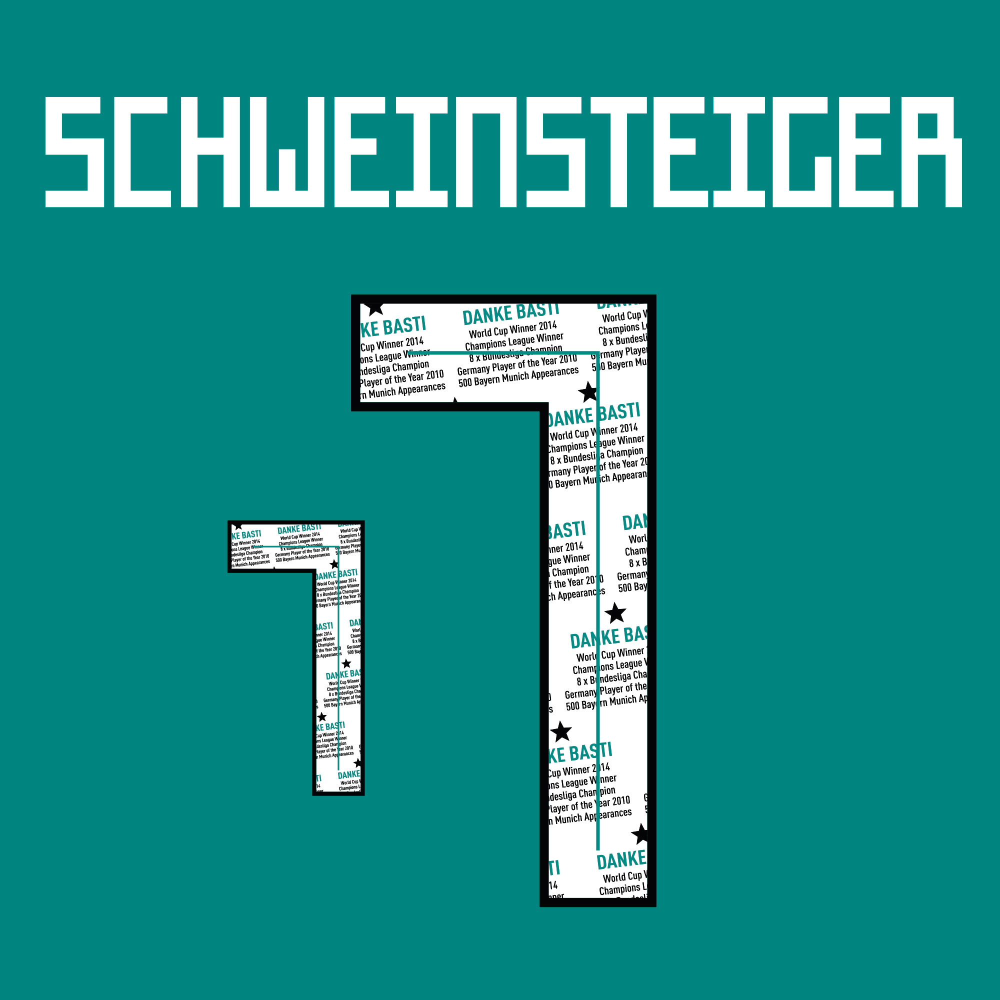 Schweinsteiger 7 (Danke Bastian Gallery Printing)