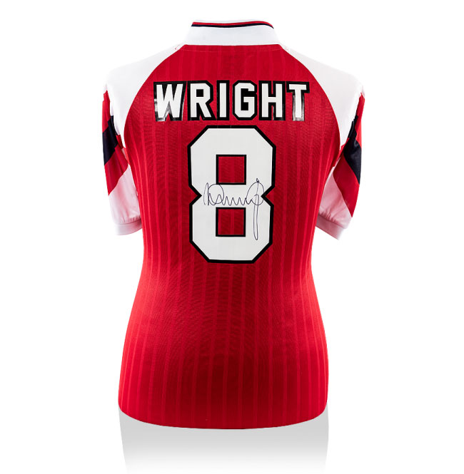 Ian Wright Signed Arsenal 1992 Retro Shirt (Back Signed)