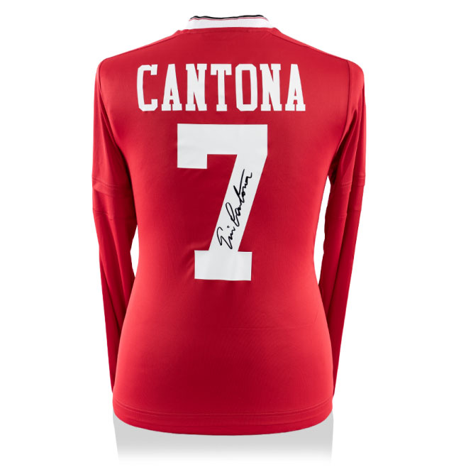 Icons Gesigneerd Eric Cantona Manchester United Shirt Thuis 2015 2016 icons kopen in de aanbieding
