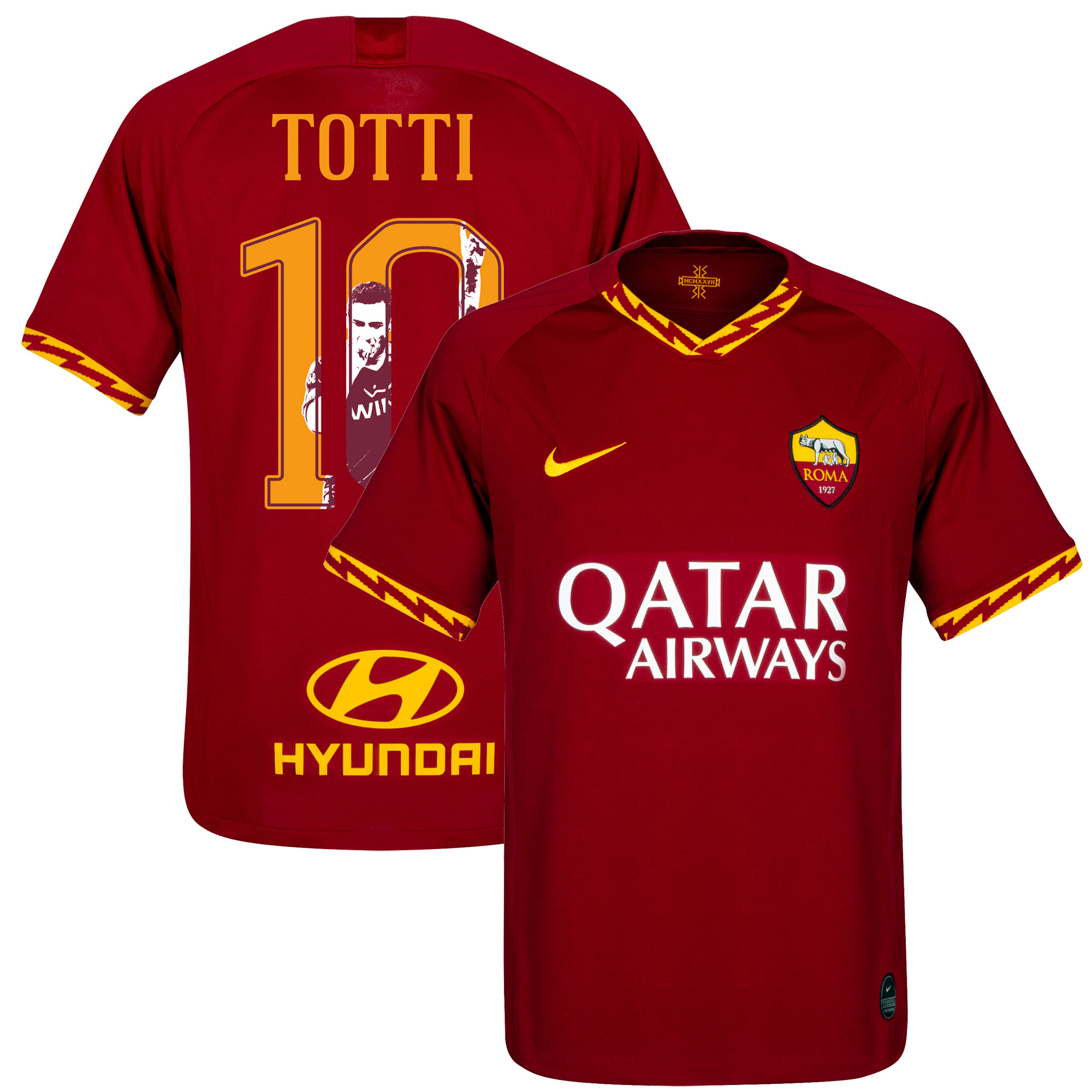 Nike As Roma Shirt Thuis 2019 2020 Totti 10 Gallery Style nike kopen in de aanbieding