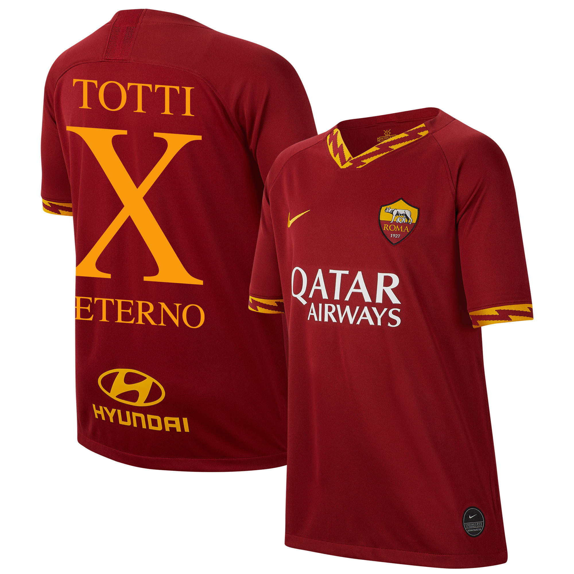 Nike As Roma Shirt Thuis 2019 2020 Totti X Aeterno Kinderen nike kopen in de aanbieding