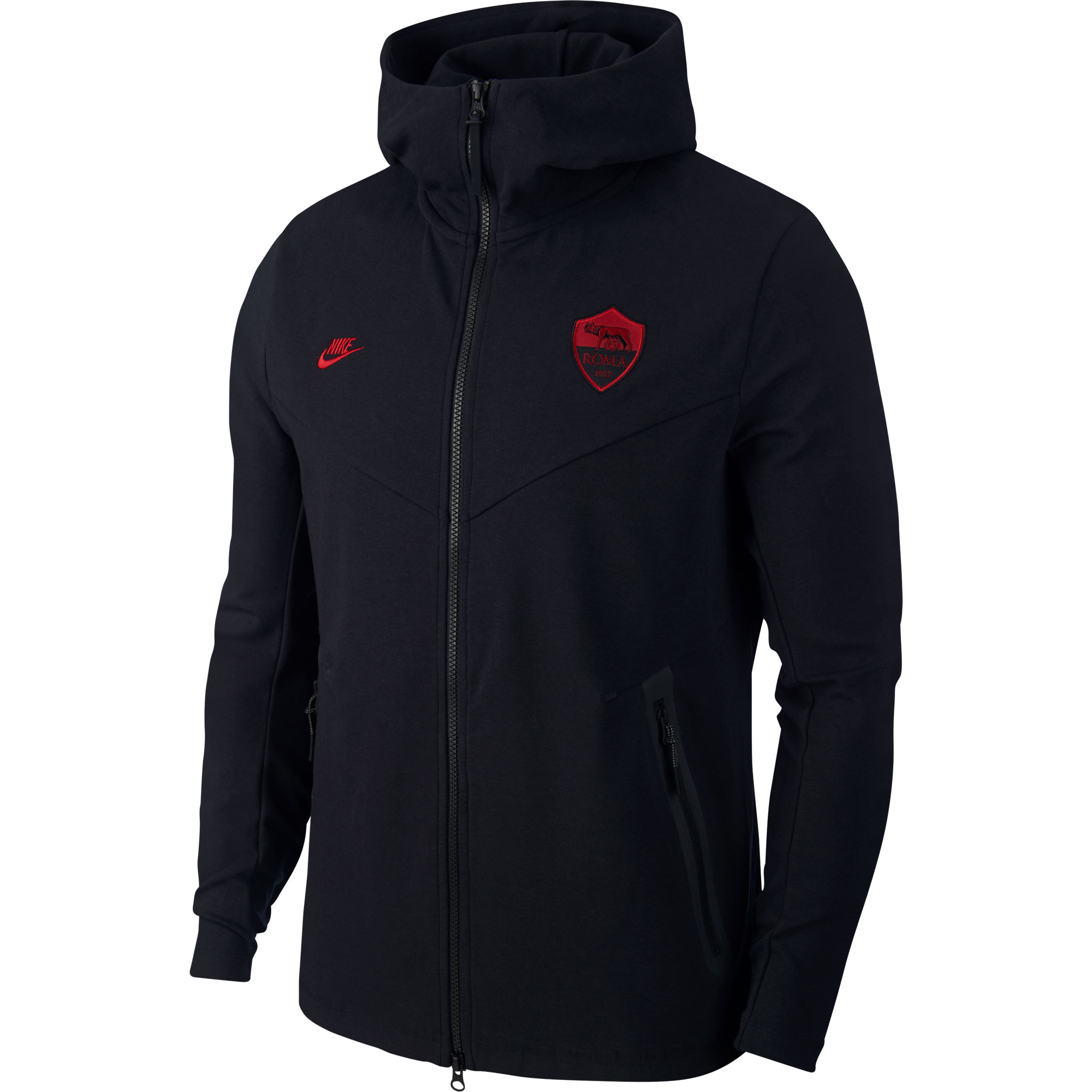 AS Roma Nike Tech Fleece Vest 2019-2020 Zwart M
