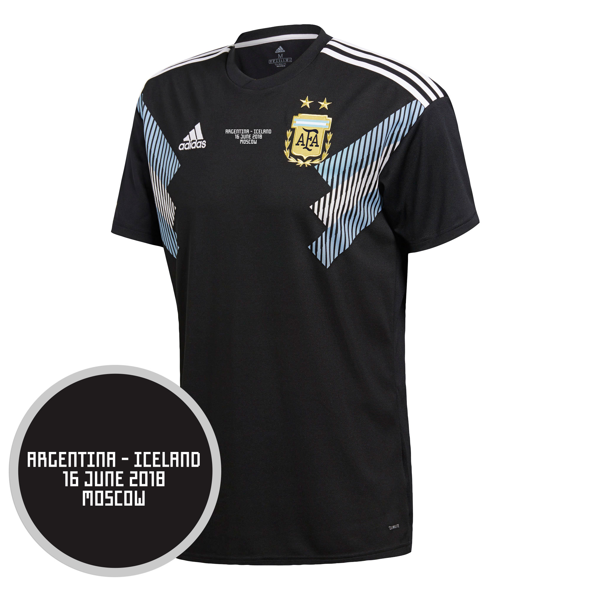 Argentinië Shirt Uit 2018-2019 + IJsland Argentinië WK 2018 Matchday Transfer