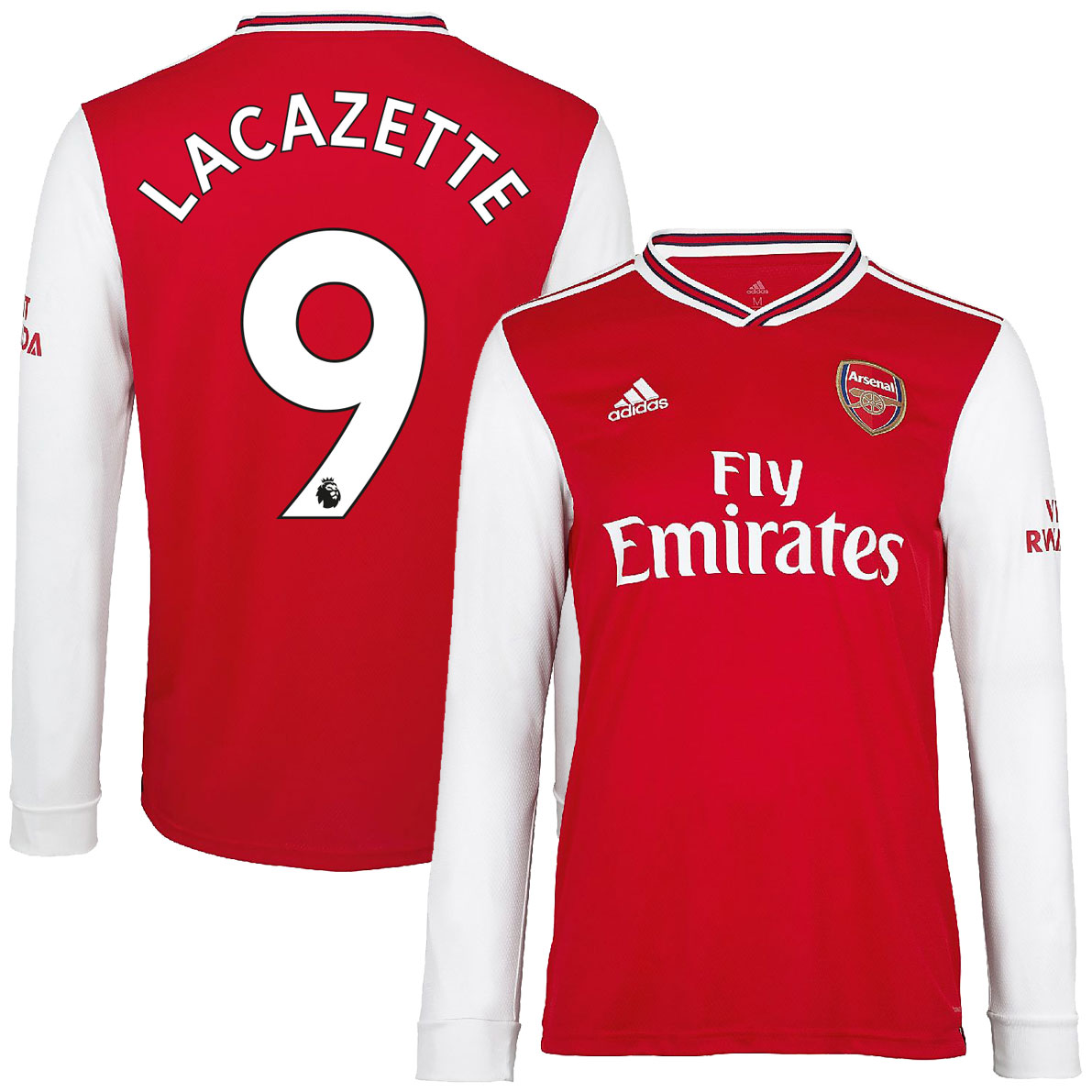 Arsenal Shirt Thuis 2019-2020 (Lange Mouwen) + Lacazette 9 54