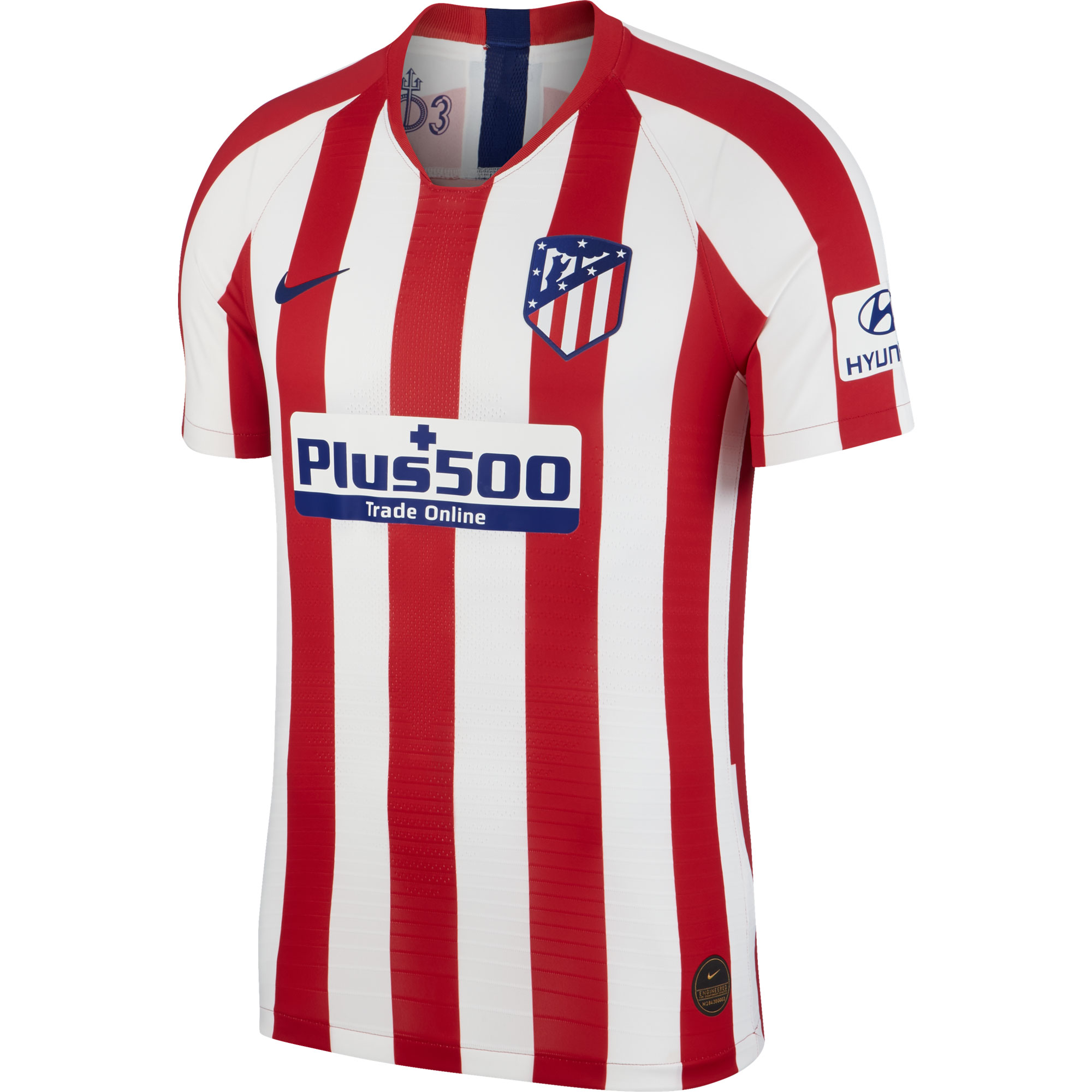 Atletico Madrid Authentic Vapor Match Shirt Thuis 2019-2020 XXL