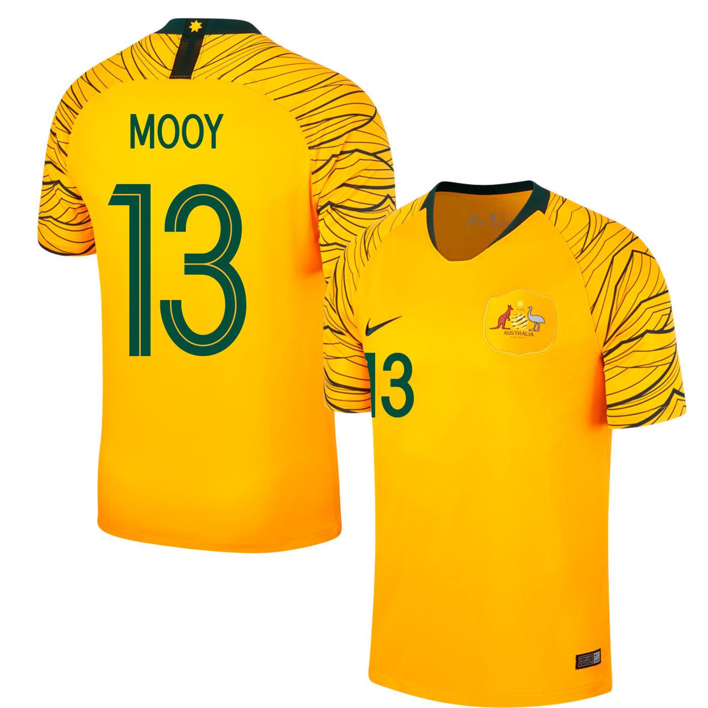 Nike Australie Shirt Thuis 2018 2019 Mooy 13 Fan Style nike kopen in de aanbieding Nike Australie Shirt Thuis 2018 2019 Mooy 13 Fan Style nike kopen in de aanbieding