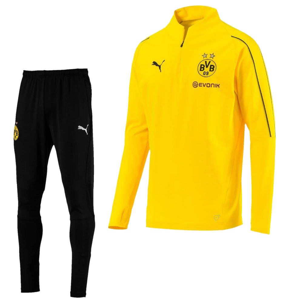 Puma Borussia Dortmund Zip Trainingspak 2018 2019 Geelzwart puma kopen in de aanbieding