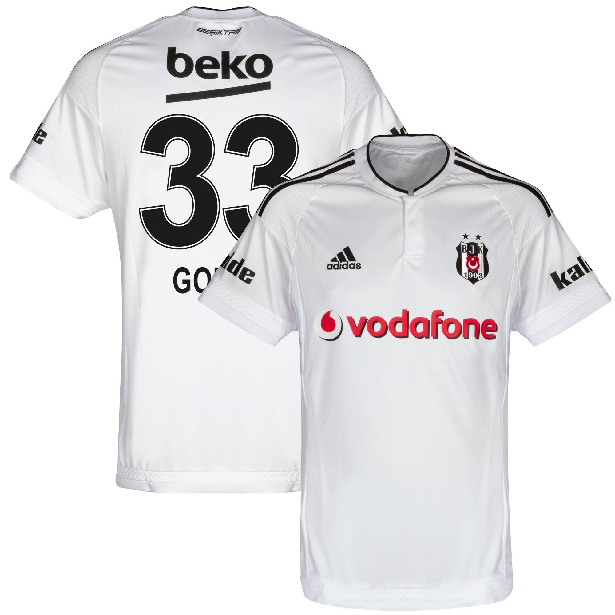 Adidas Besiktas Shirt Thuis 2015 2016 Gomez 33 Fan Style adidas kopen in de aanbieding