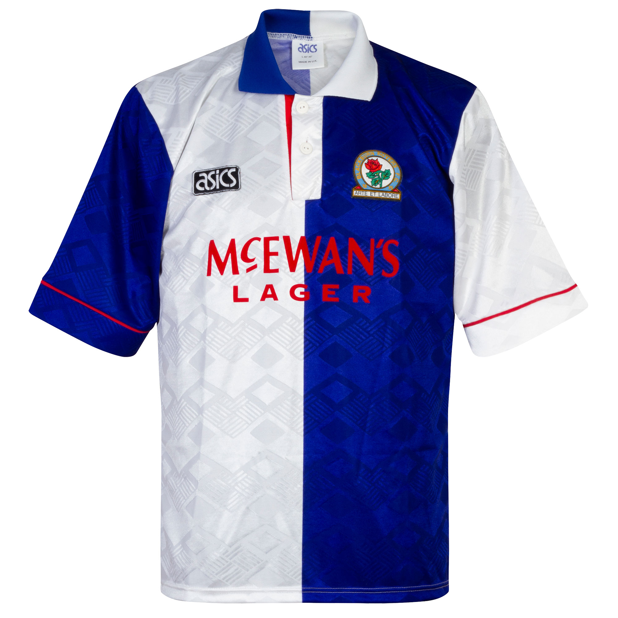 Asics Blackburn Rovers 1992-1994 Home Shirt - USED Condition (Excellent) - Size L