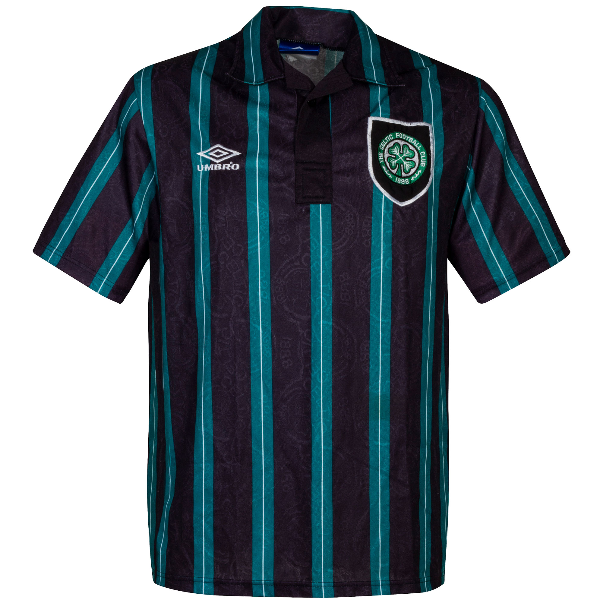 Celtic Away football shirt 1991 - 1992. Sponsored by Peoples Ford