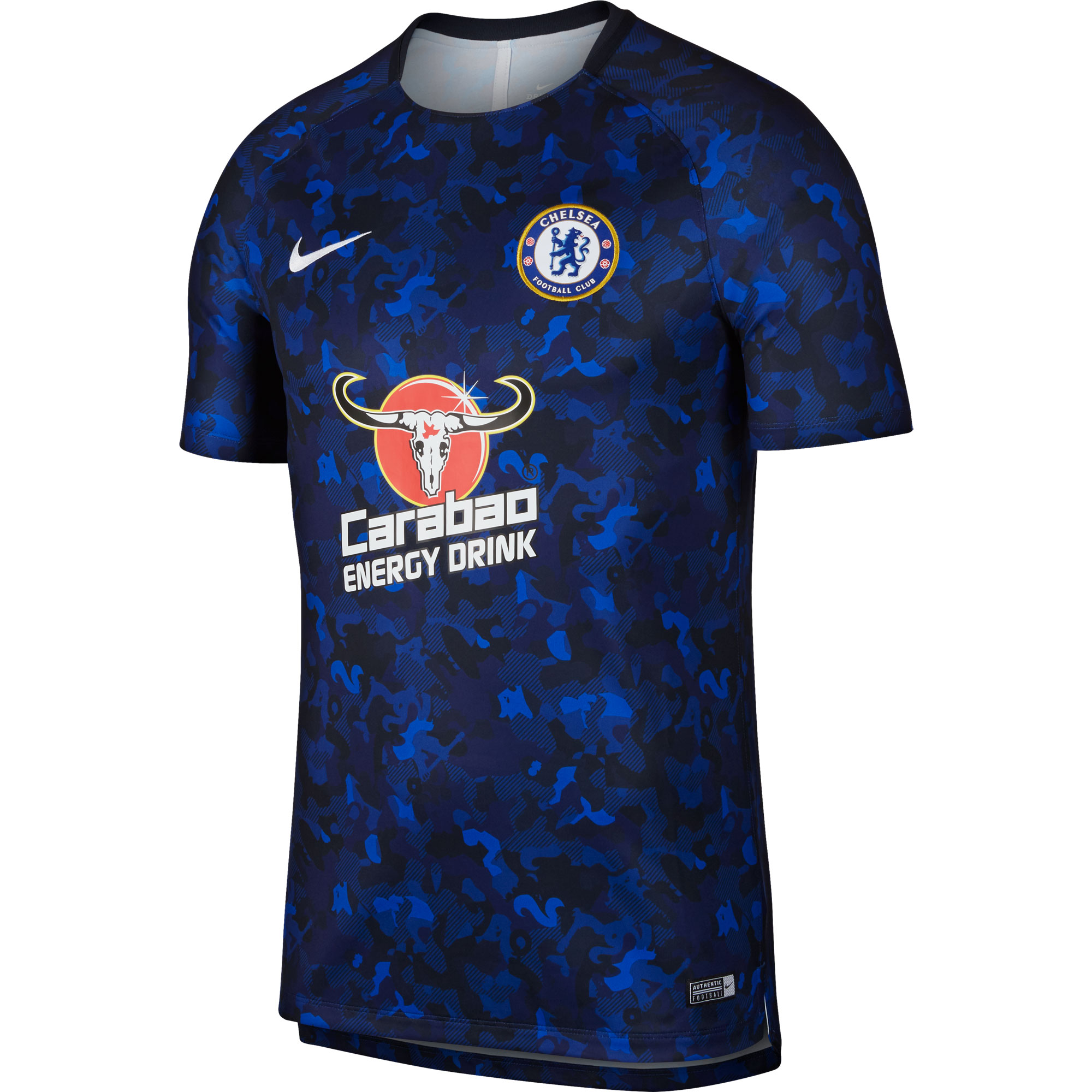 Nike Chelsea Warming Up Shirt 2018 2019 Blauw nike kopen in de aanbieding