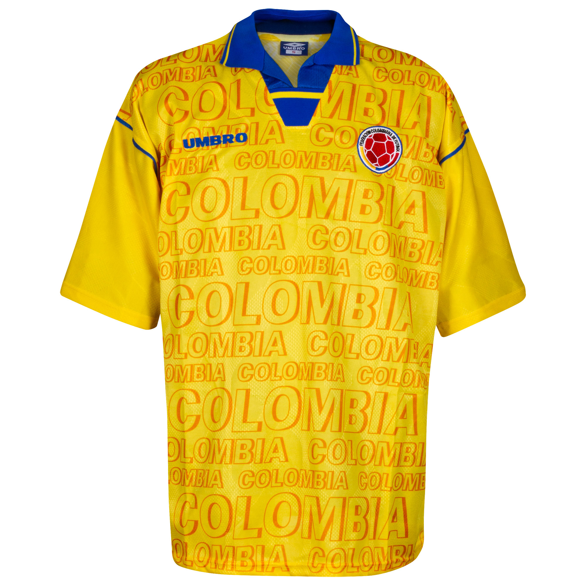 retro colombia football shirt