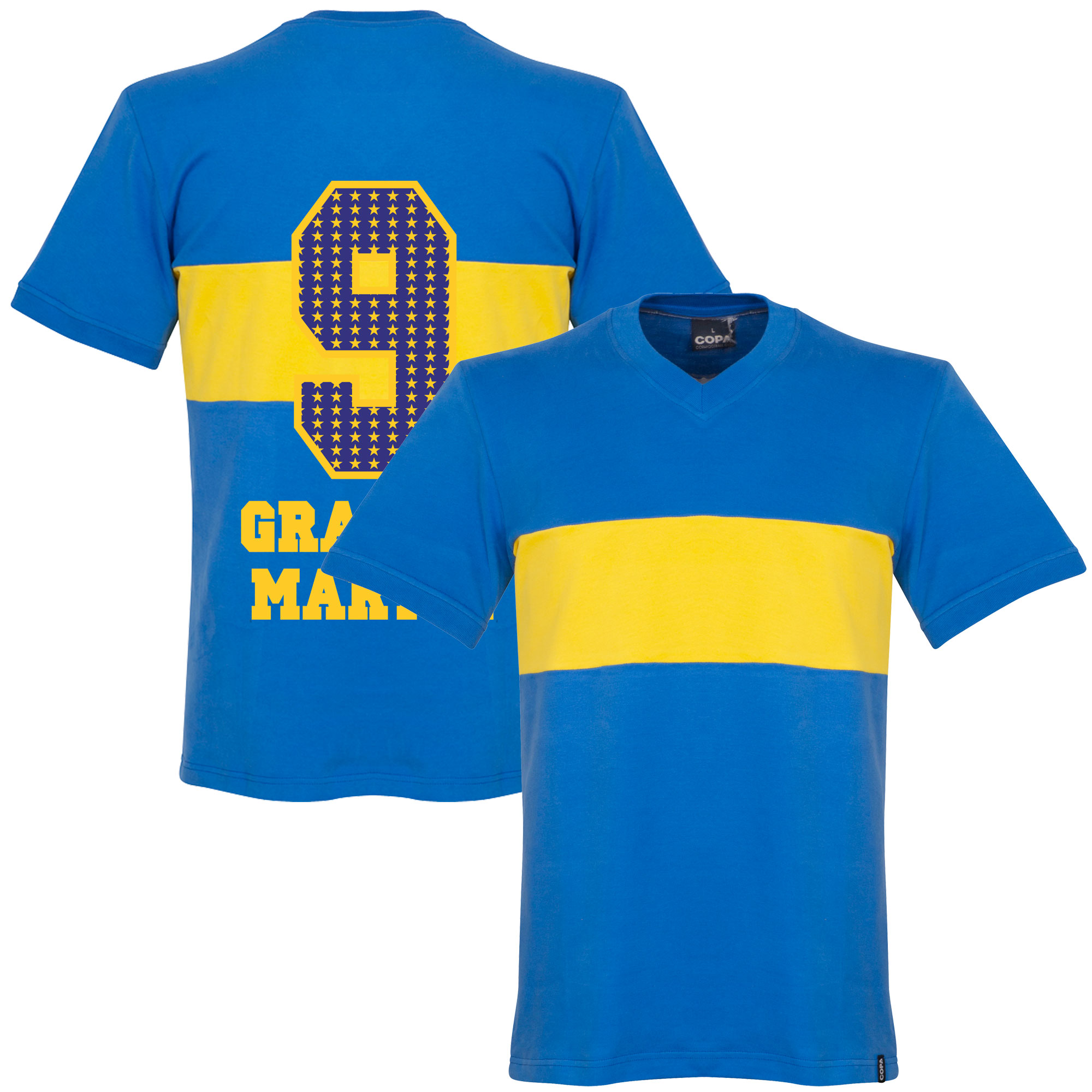Boca Juniors Retro Shirt 1960's + Gracias Martin 9 (Special Edition Printing) S