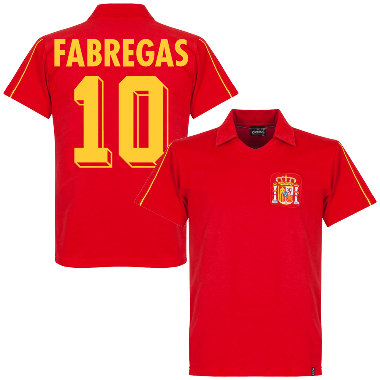 Copa Spanje Retro Shirt 1980S Fabregas copa kopen in de aanbieding