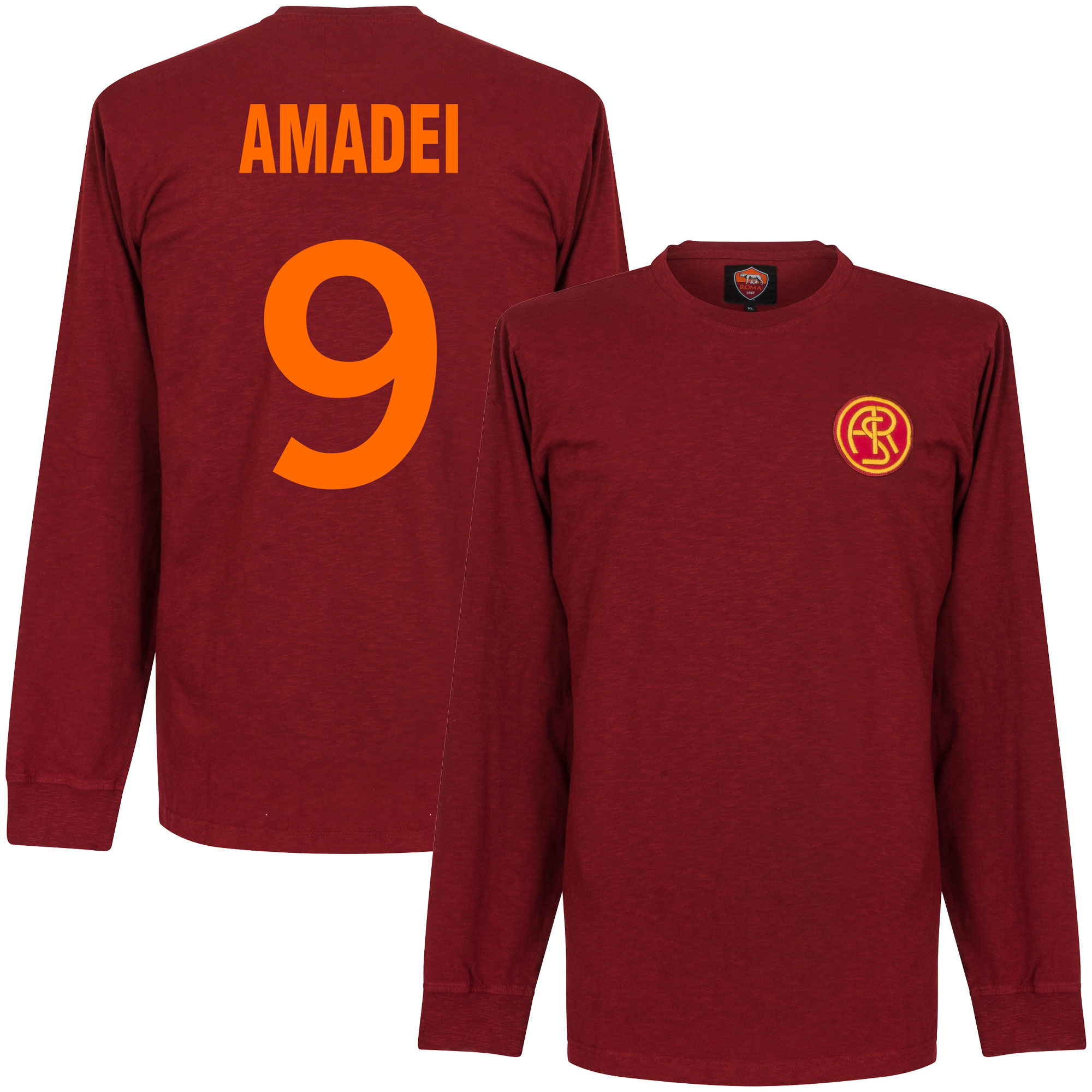 AS Roma Retro Shirt 1941-1942 + Amadei 9 (Retro Style) XXL