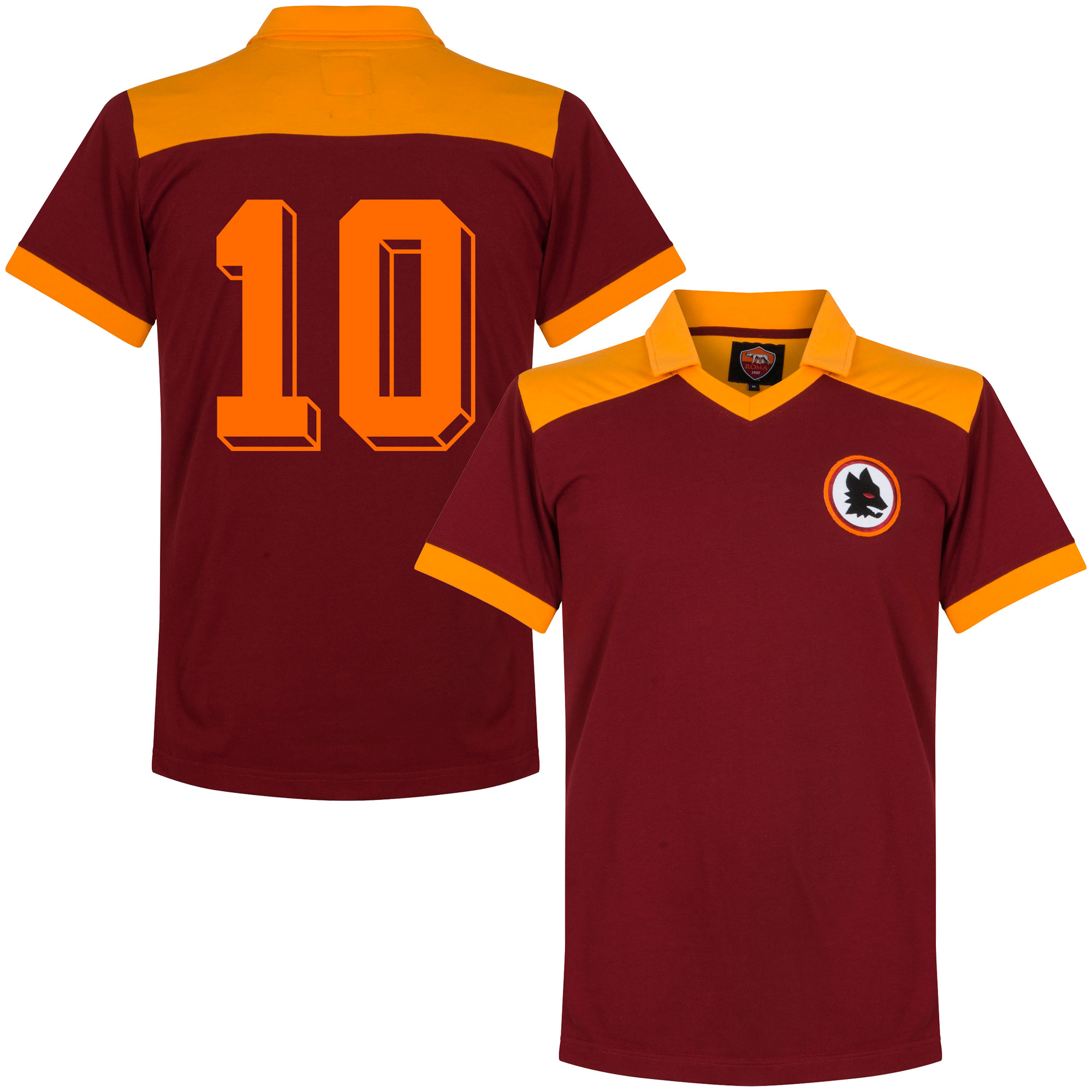 AS Roma Retro Shirt 1980 + 10 S
