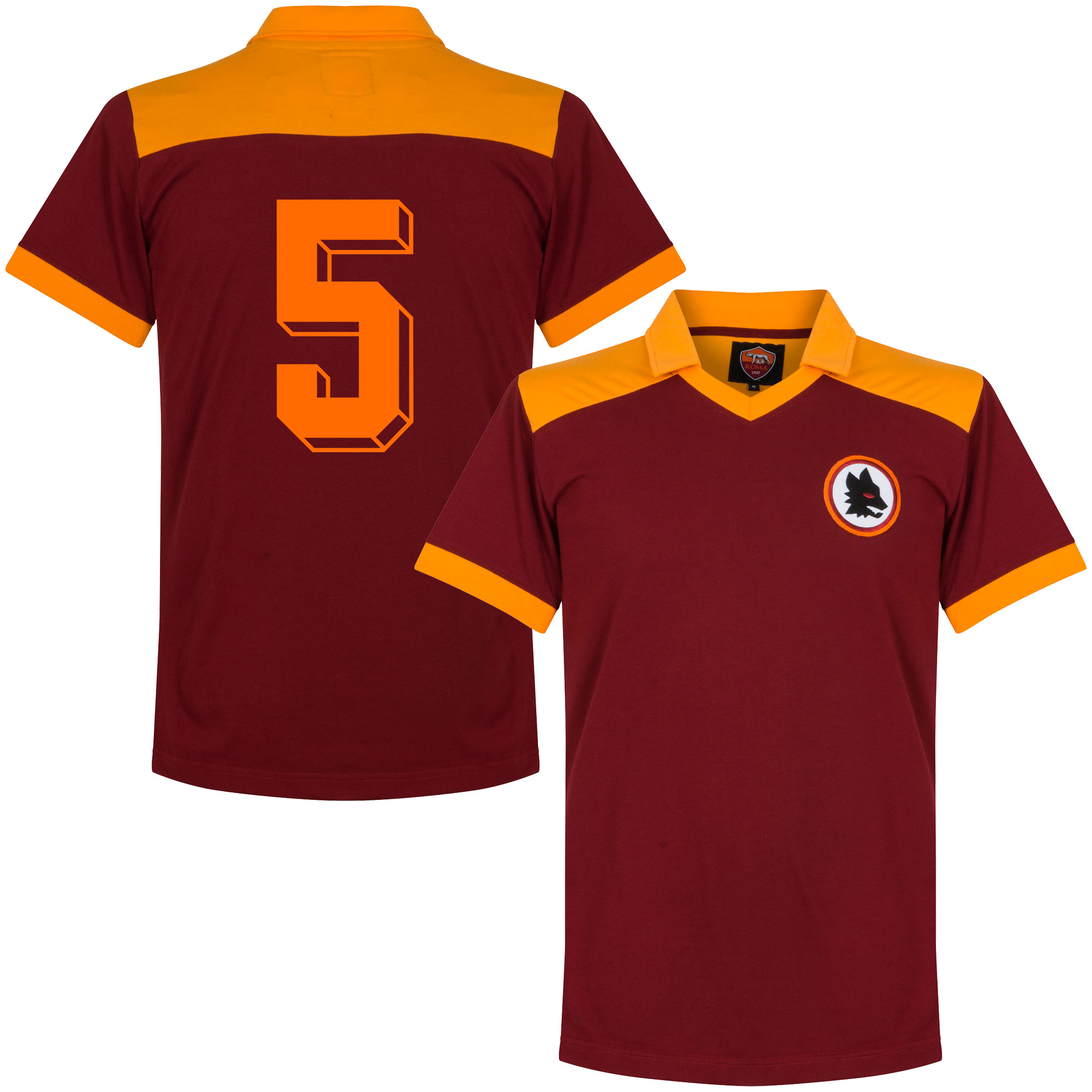 AS Roma Retro Shirt 1980 + 5 S