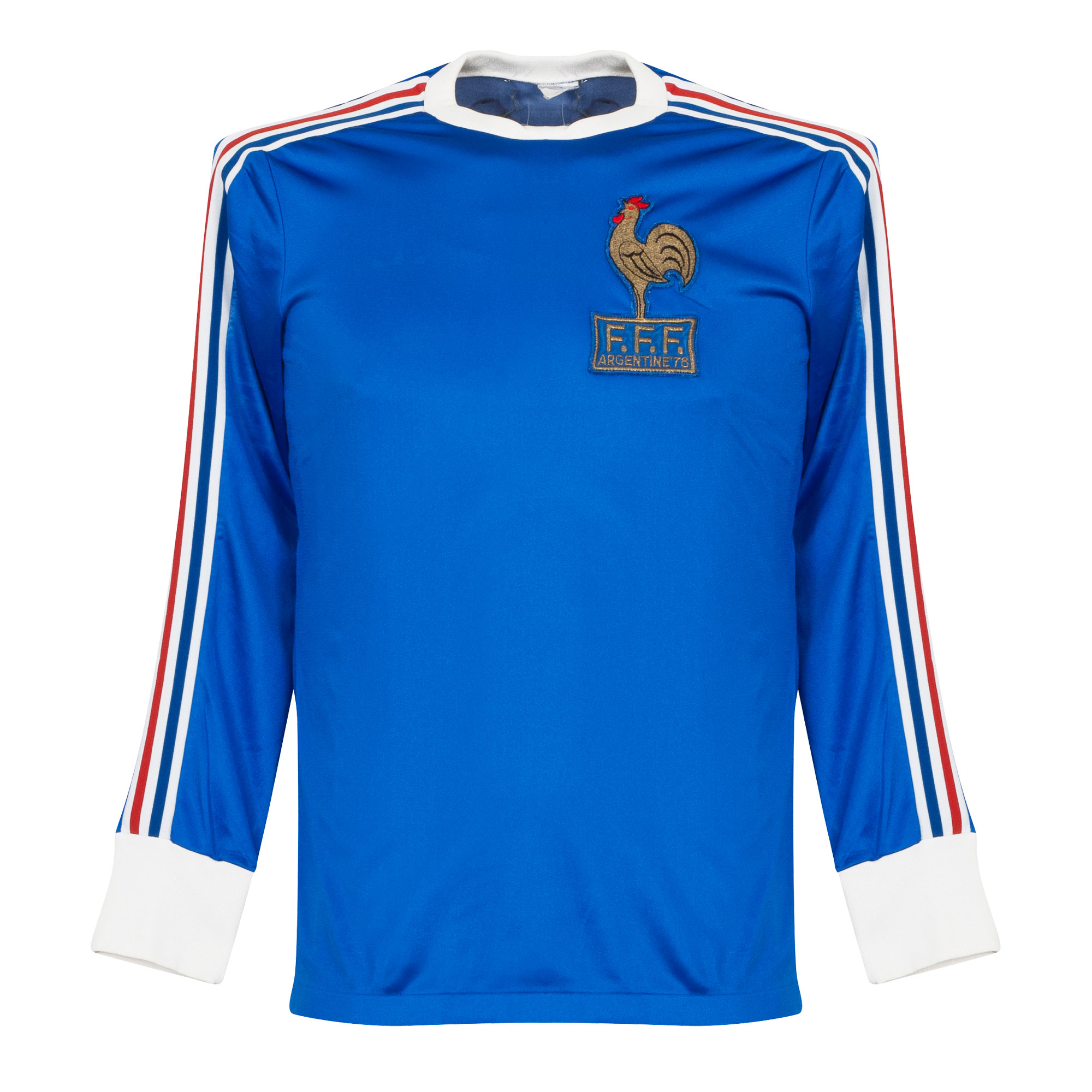 Frankrijk Shirt Thuis 1978-1980 (Lange Mouwen) Maat S