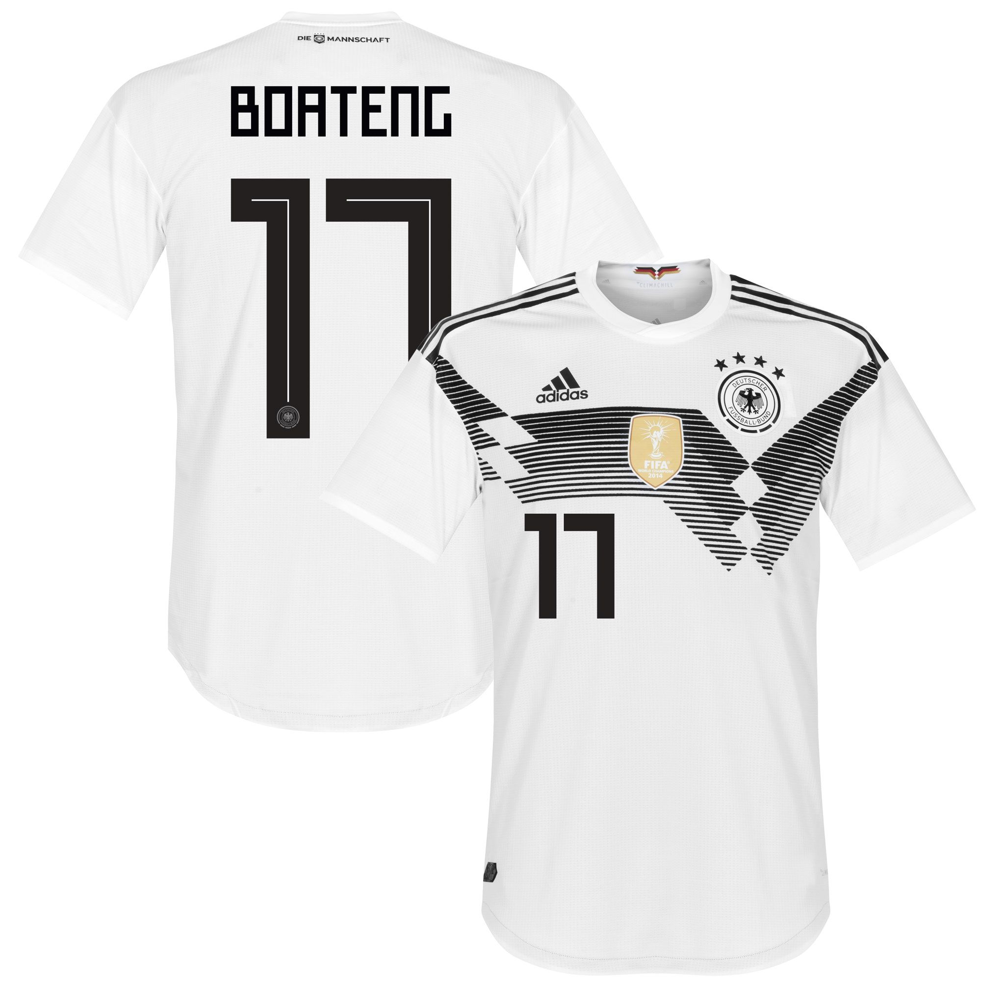 Duitsland Shirt Thuis 2018-2019 + Boateng 17 46