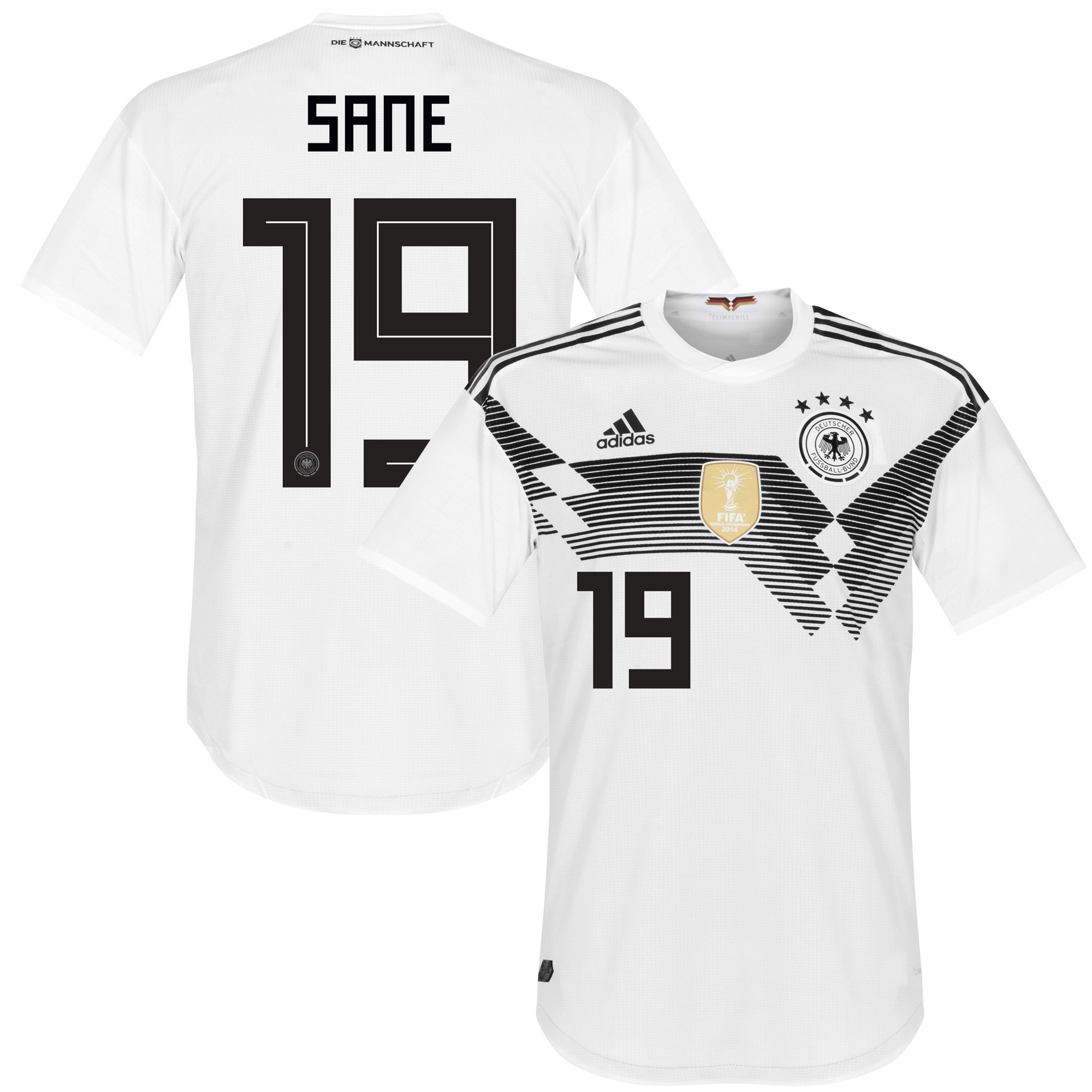 Duitsland Shirt Thuis 2018-2019 + Sané 19 46