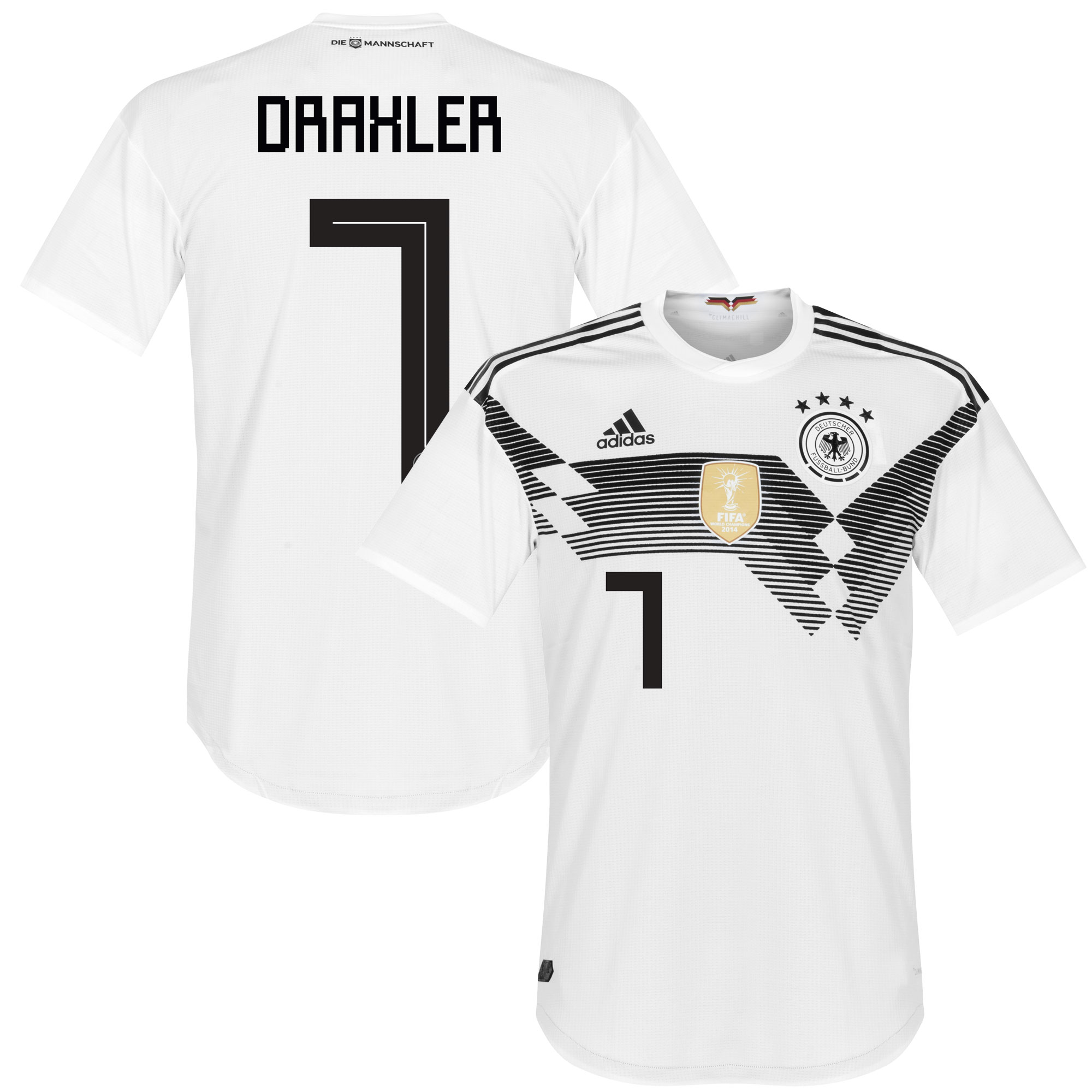 Duitsland Shirt Thuis 2018-2019 + Draxler 7 46