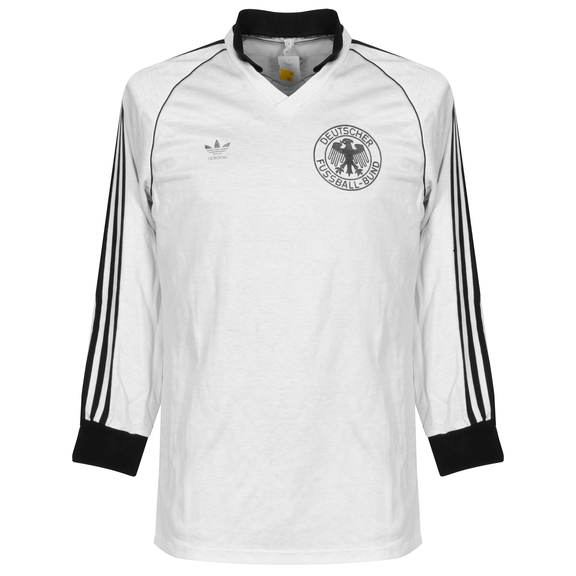 Duitsland Shirt Thuis 1980-1982 (Lange Mouwen) Maat L