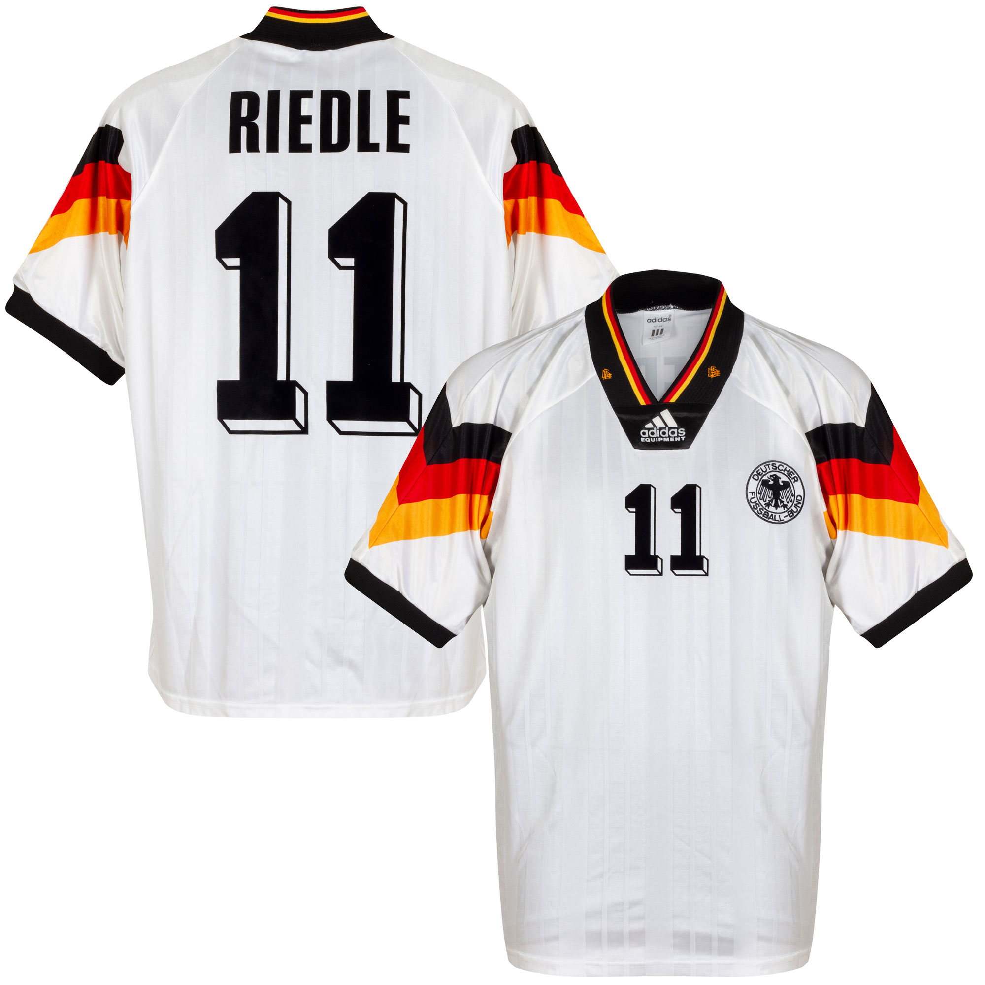 Duitsland Shirt Thuis 1992-1994 + Riedle 11 Maat XL