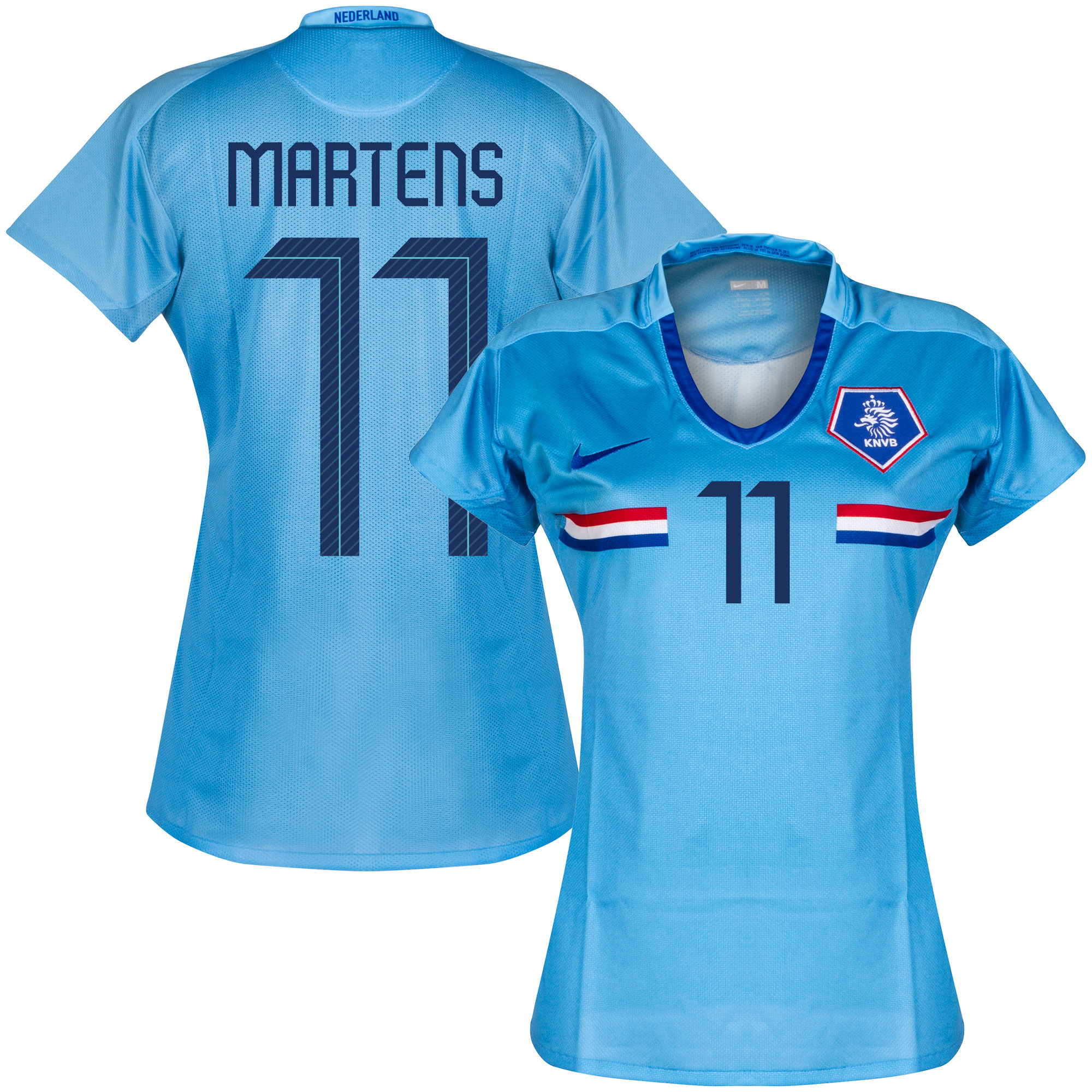 Nederlands Elftal Dames Shirt Uit 2008-2009 + Martens 11 (Fan Style)