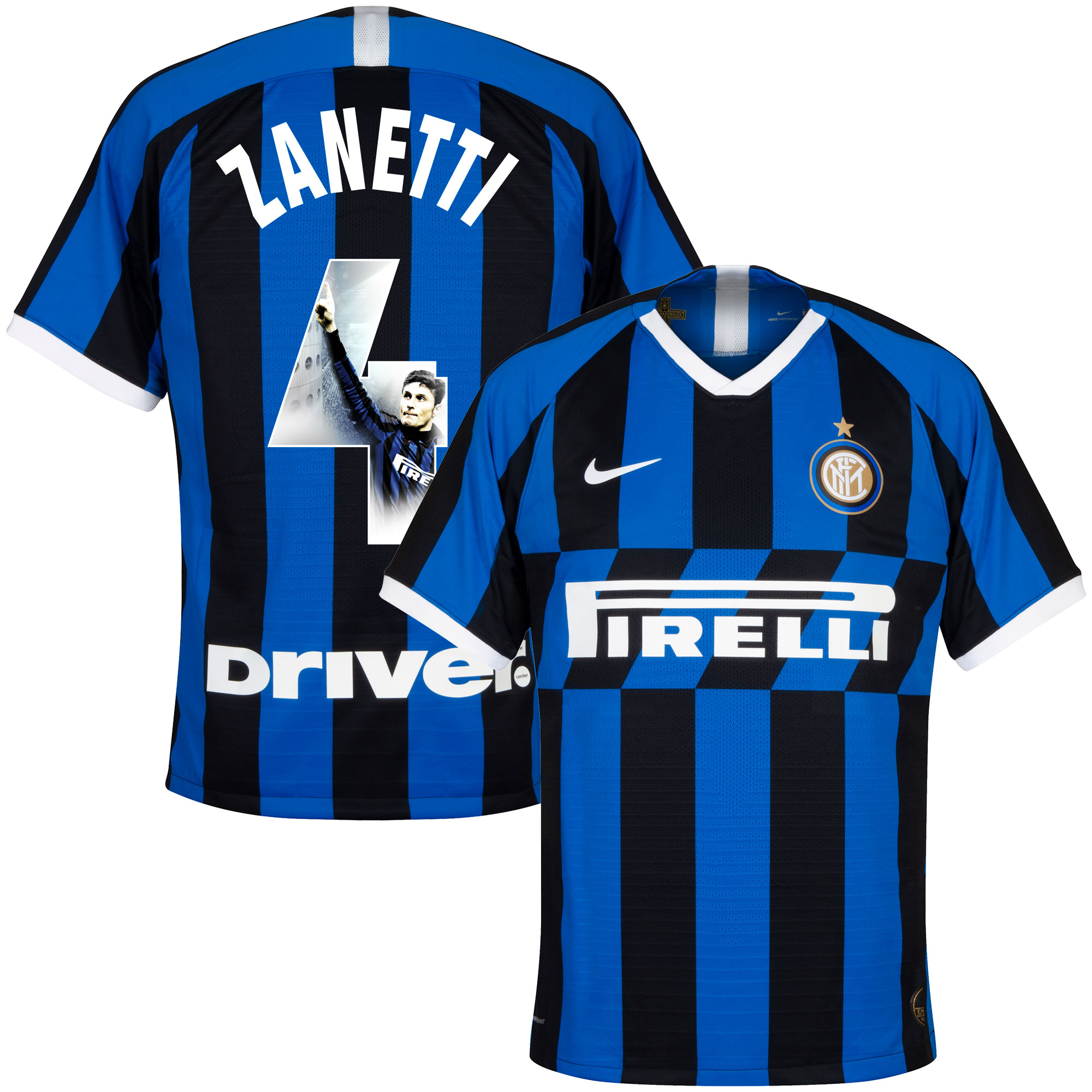 Nike Inter Milan Shirt Thuis 2019 2020 Zanetti 4 Gallery Style Kinderen nike kopen in de aanbieding