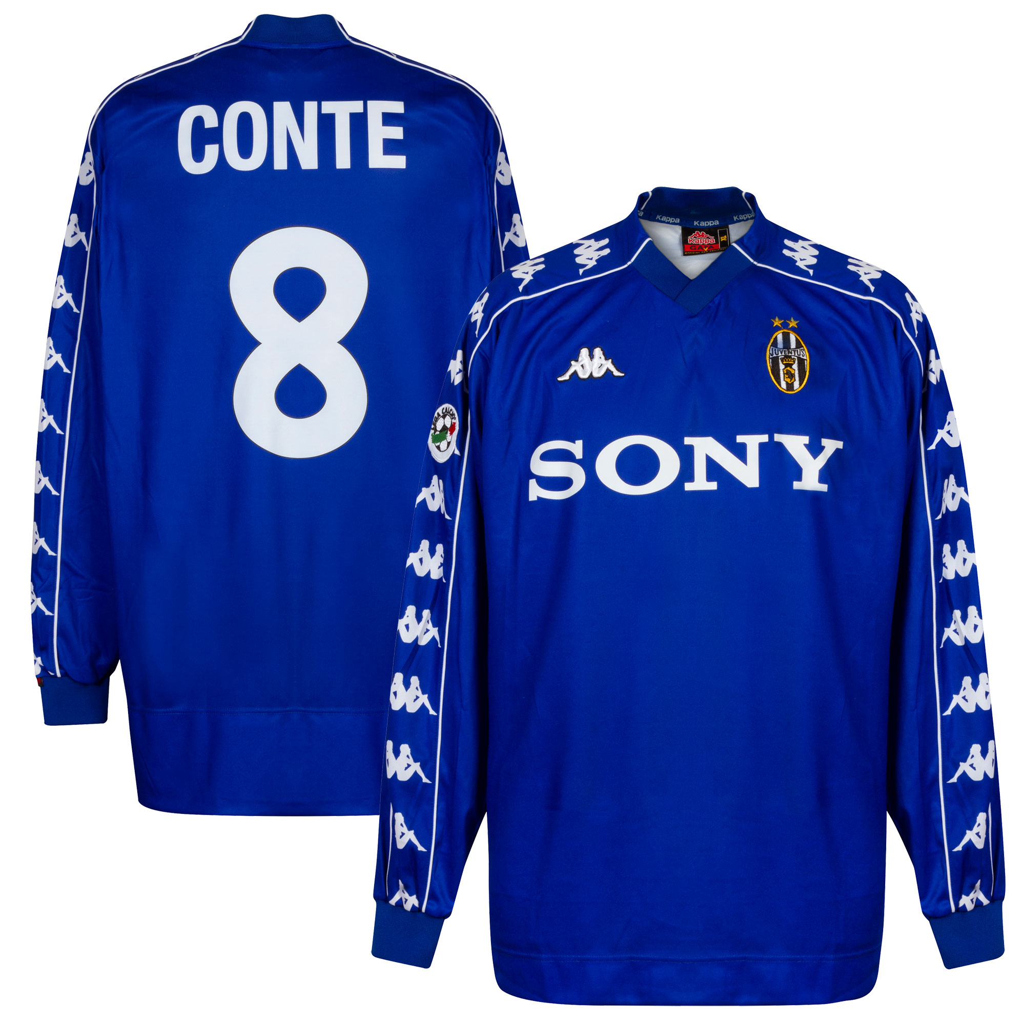Juventus 3e Shirt 1999-2000 + Conte 8 (Spelers Editie) Maat XL