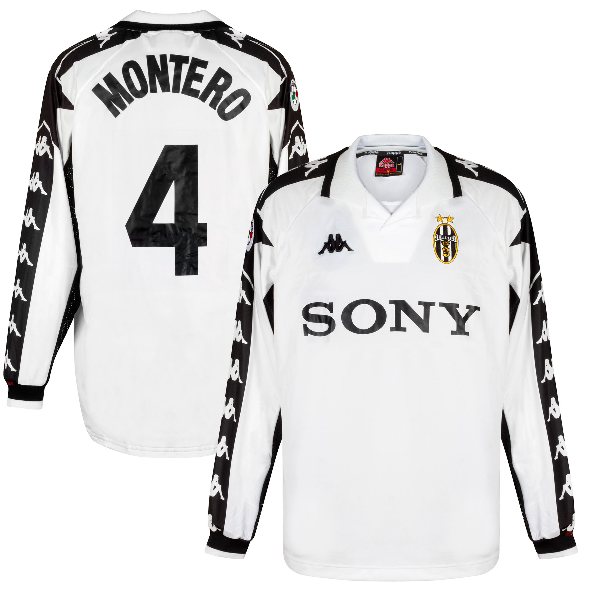 Juventus Shirt Uit 1999-2000 + Montero 4 Maat XL