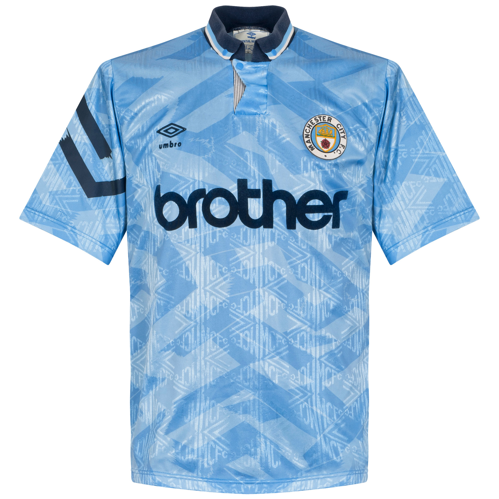 Umbro Manchester City 1991-1992 Home Shirt - USED Condition (Fair) - Size M