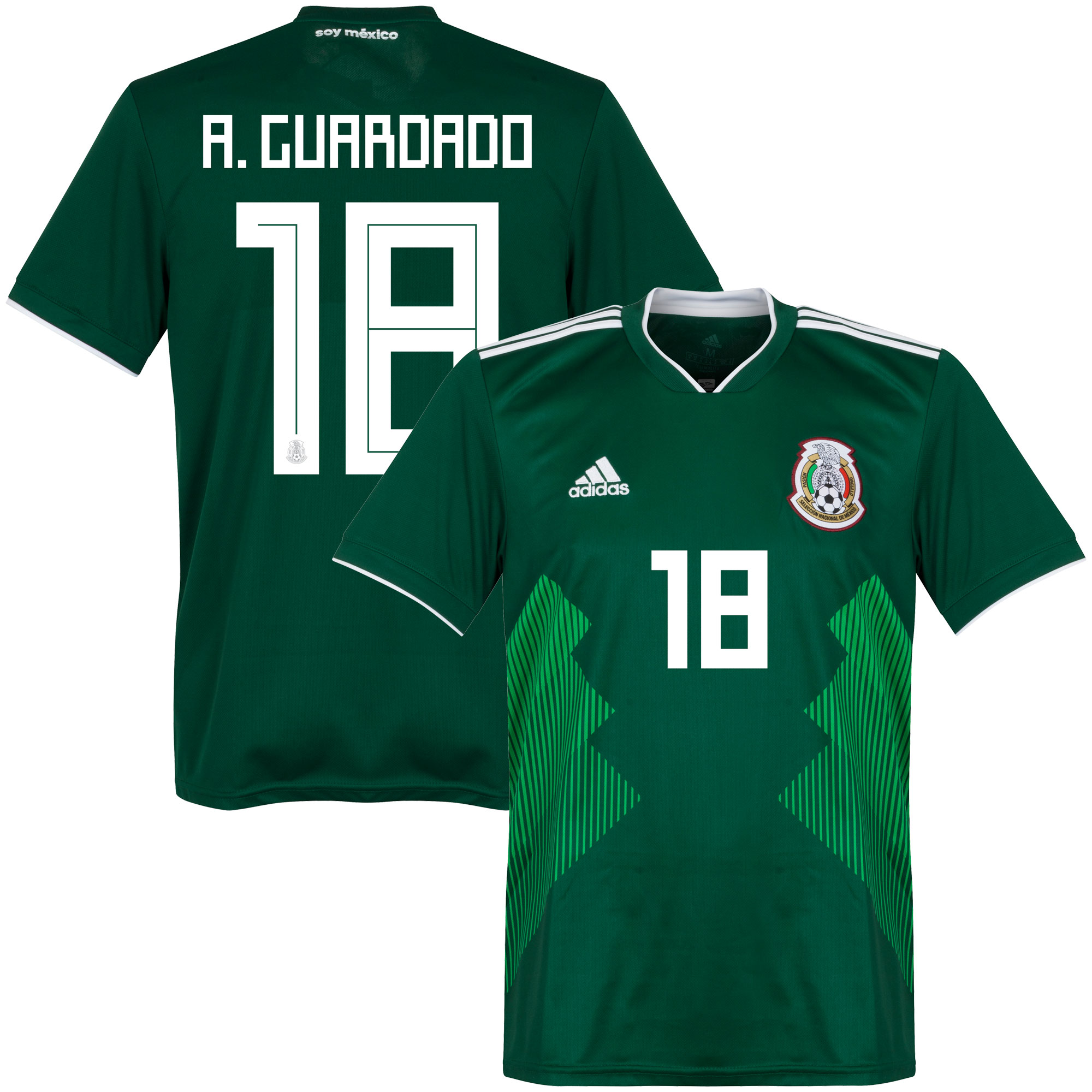Mexico Shirt Thuis 2018-2019 + A. Guardado 18 42