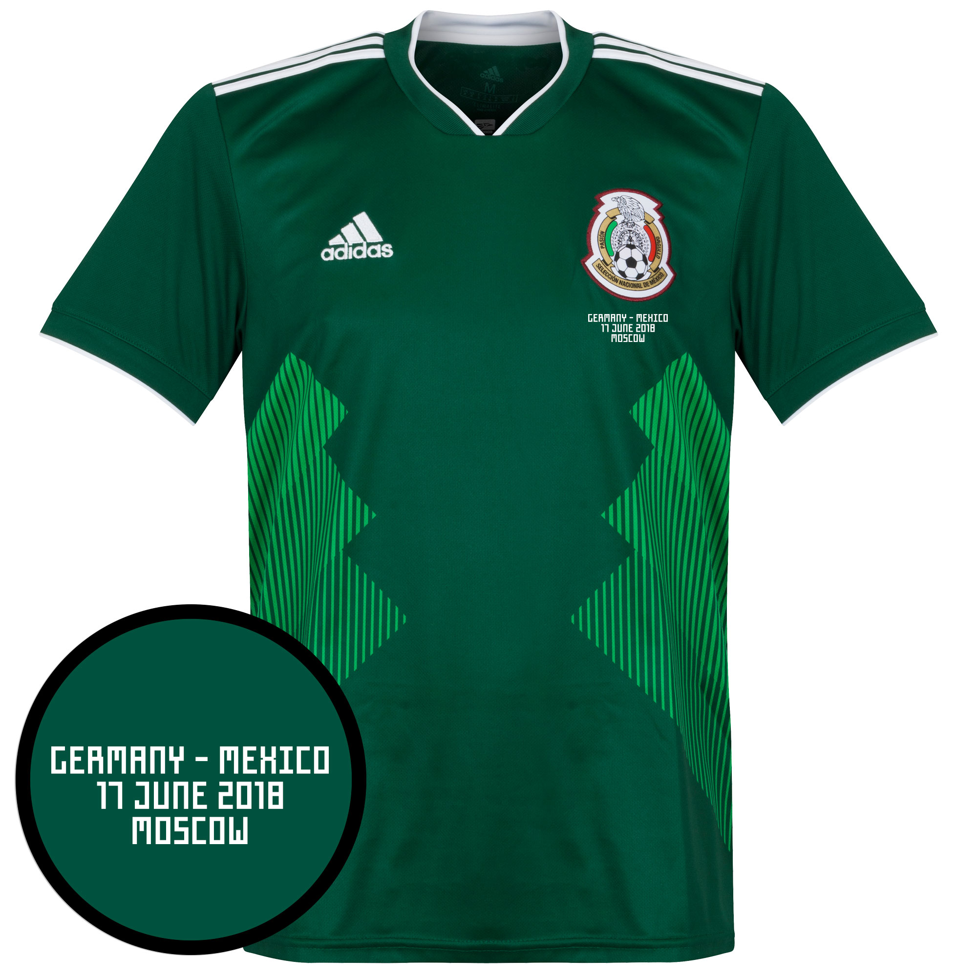 Mexico Shirt Thuis 2018-2019 + Duitsland Mexico WK 2018 Matchday Transfer