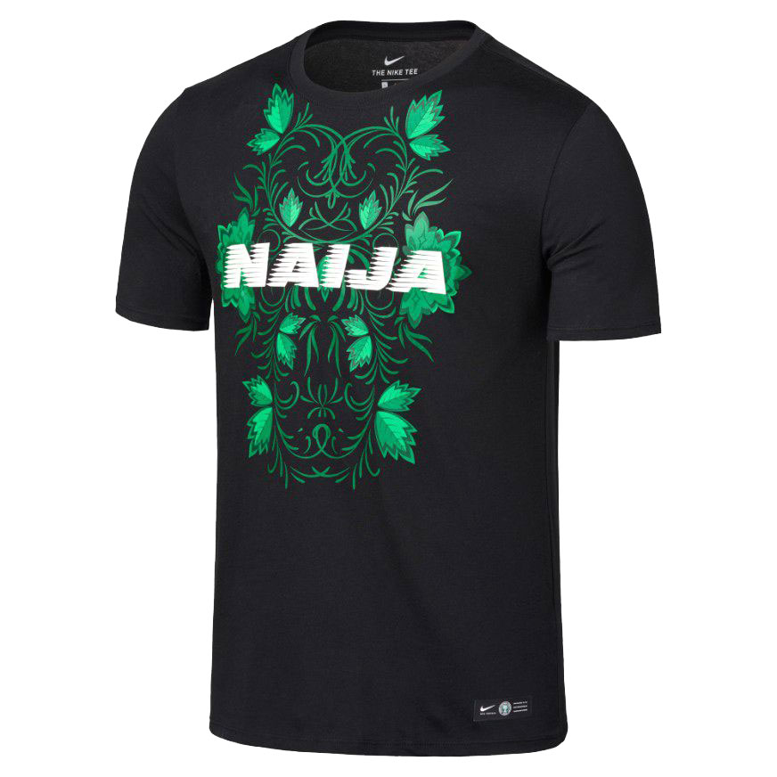 Nike Nigeria Squad T Shirt Black 2019 2020 nike kopen in de aanbieding