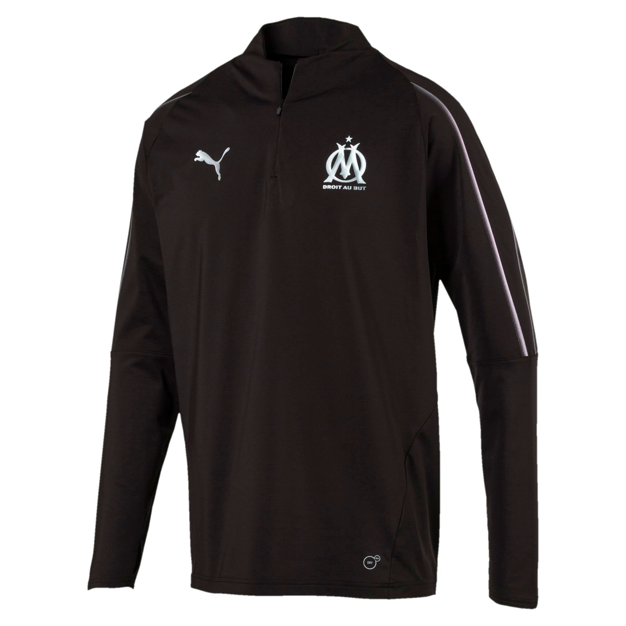Puma Olympique Marseille Zip Training Top 2018 2019 Zwart puma kopen in de aanbieding