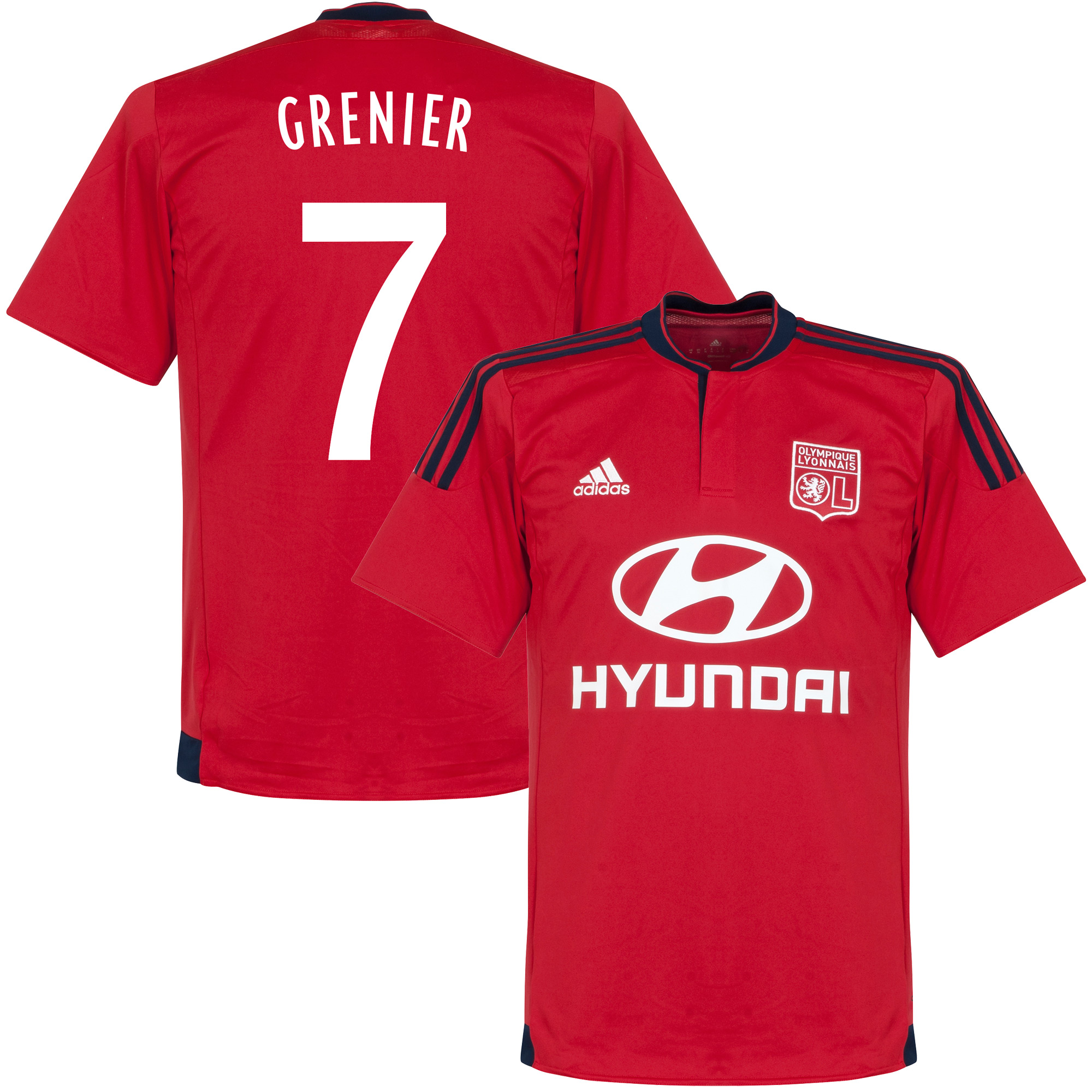 Olympique Lyon Shirt Uit 2015-2016 + Grenier 7 (Fan Style)
