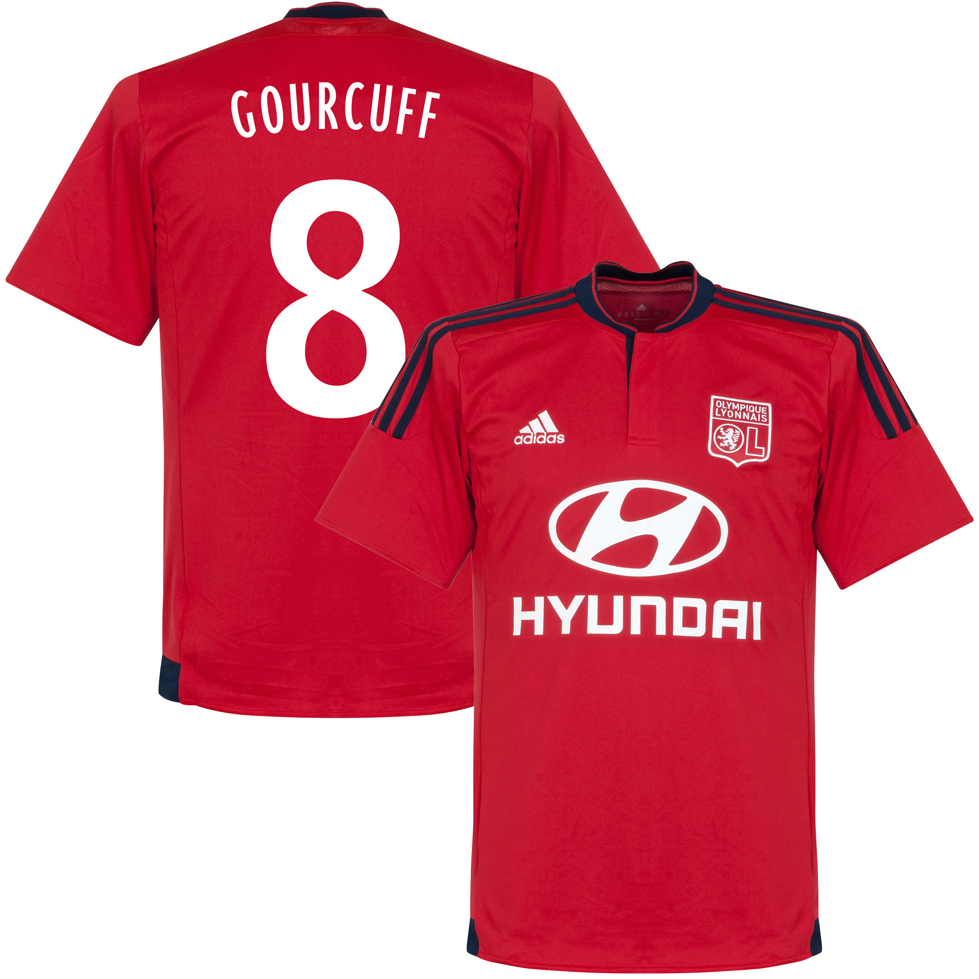 Olympique Lyon Shirt Uit 2015-2016 + Gourcuff 8 (Fan Style) 42